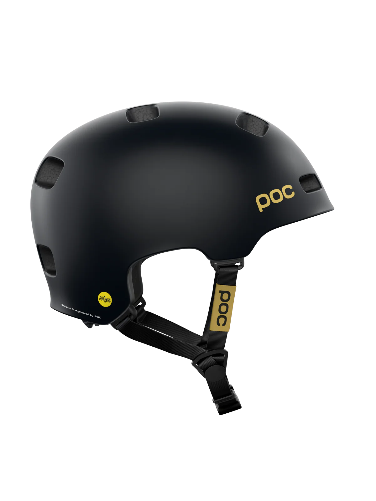Kask rowerowy POC CRANE MIPS FABIO ED - Ur. Black Matt/Gold - Image 3