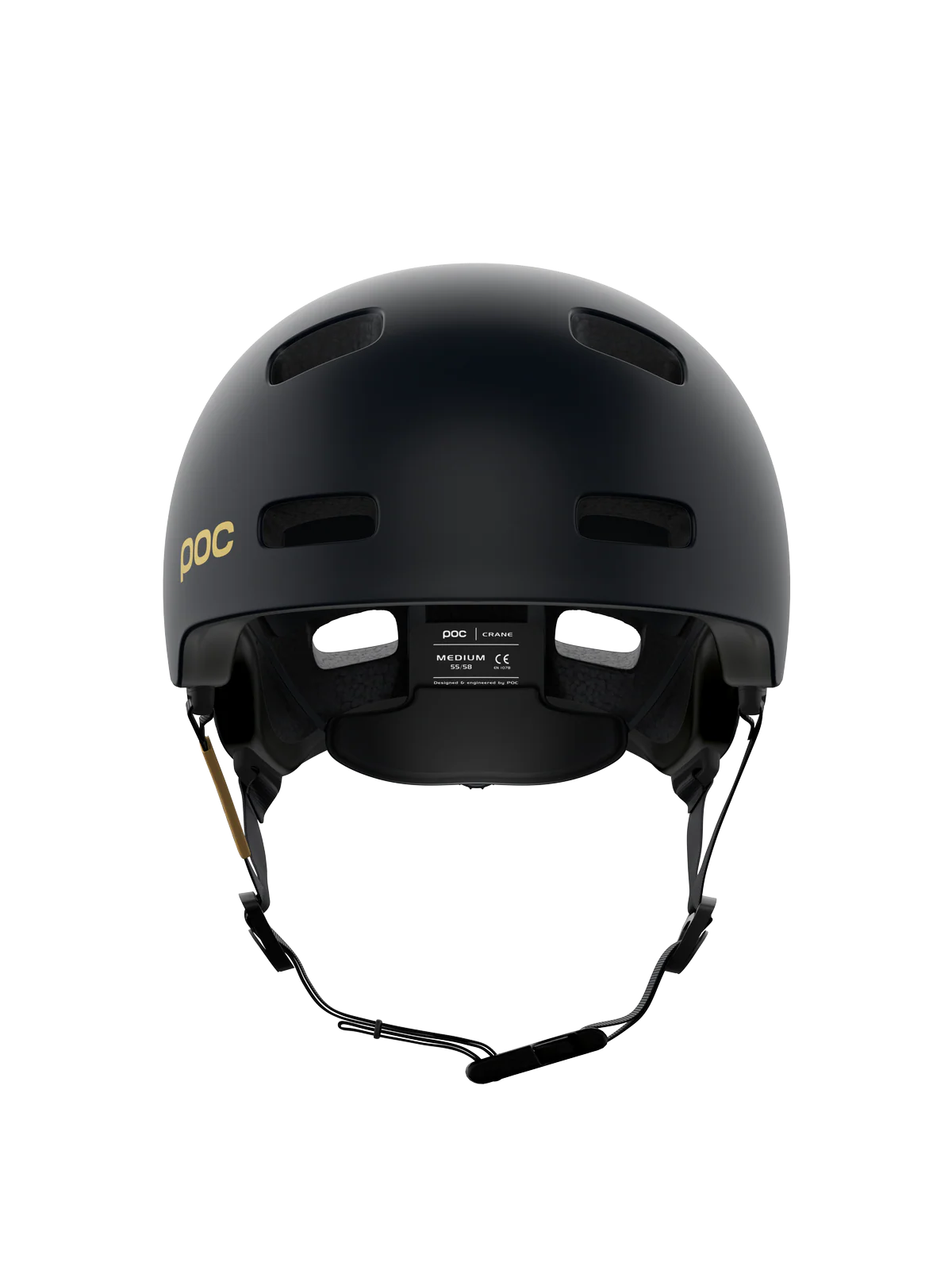 Kask rowerowy POC CRANE MIPS FABIO ED - Ur. Black Matt/Gold - Image 5
