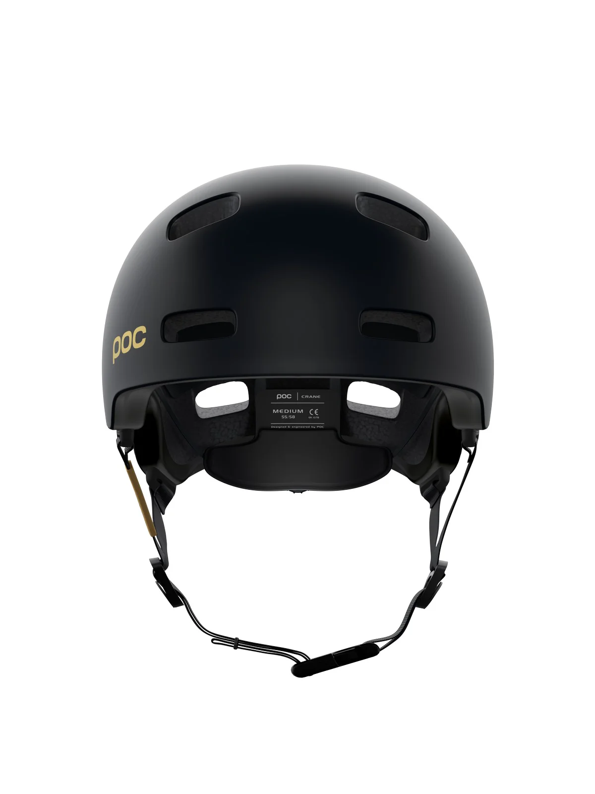 Kask rowerowy POC Crane MIPS Fabio Ed. - Uran. Black Matt/Gold - Image 4