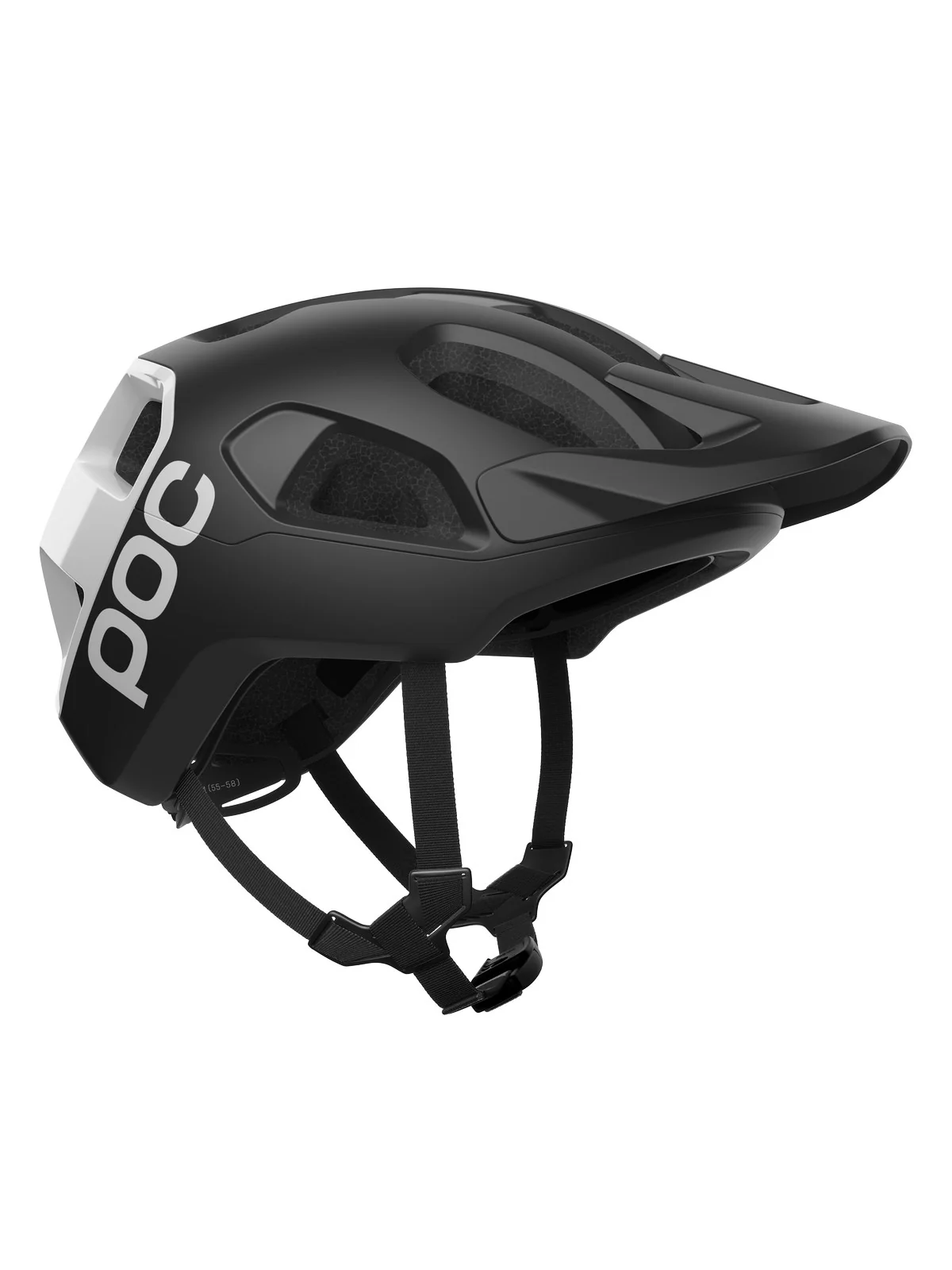 Kask rowerowy POC Cularis - Ur. Black Matt/Hyd. White w. Logo - Image 2