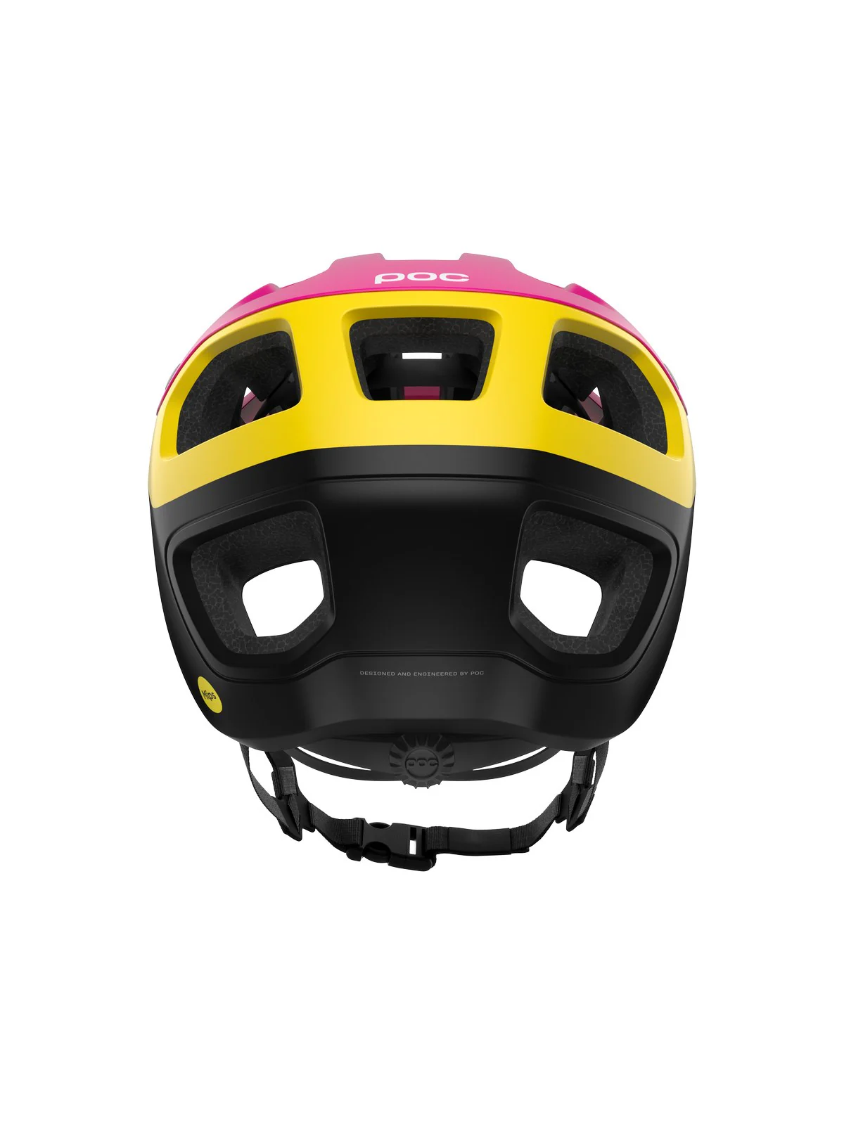 Kask rowerowy POC Cularis Pure - Rhos Red Matt/Citrine Yellow Matt - Image 3