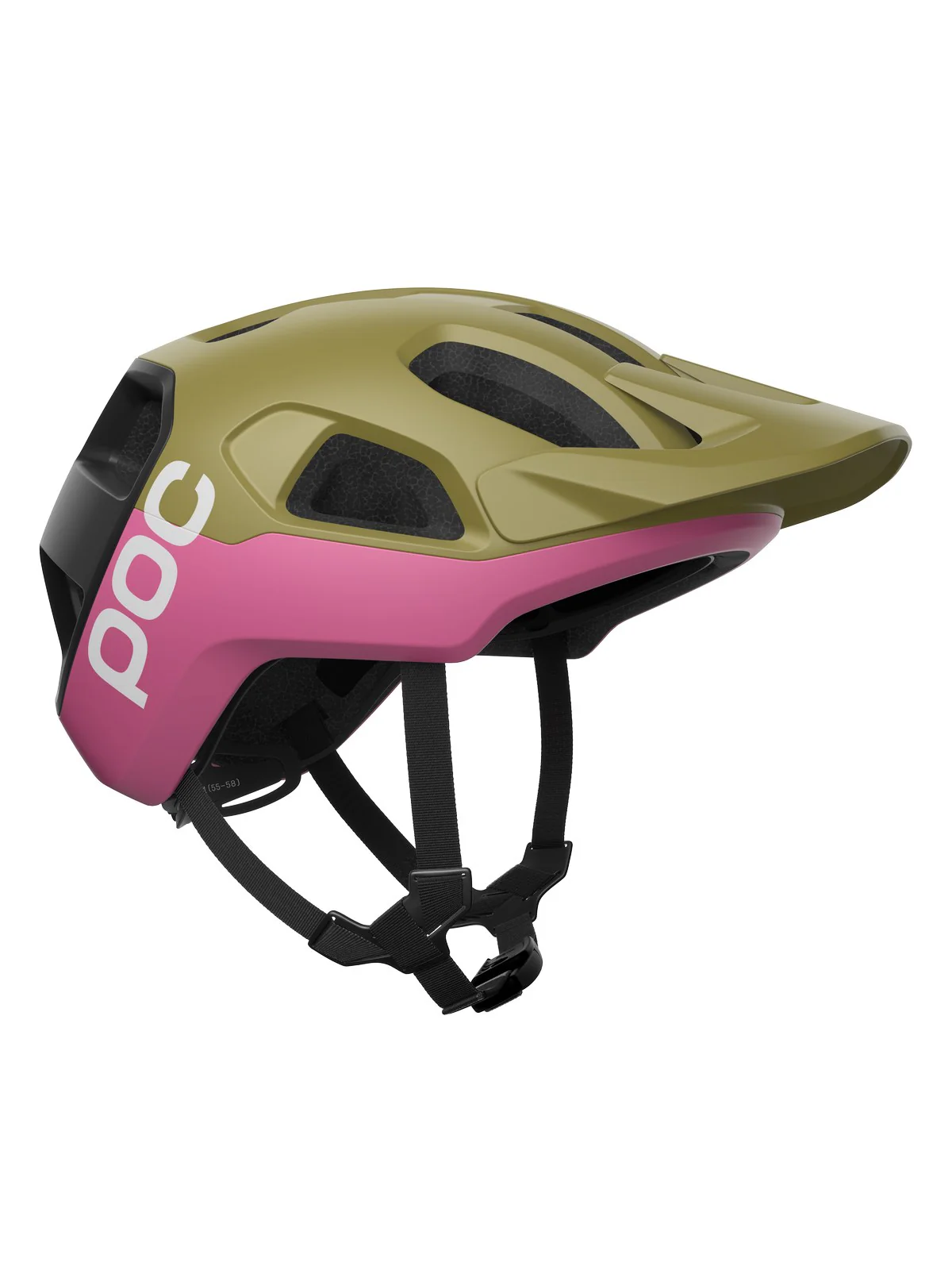 Kask rowerowy POC Cularis - Oliv. Green Matt/Thulite Pink Matt - Image 2