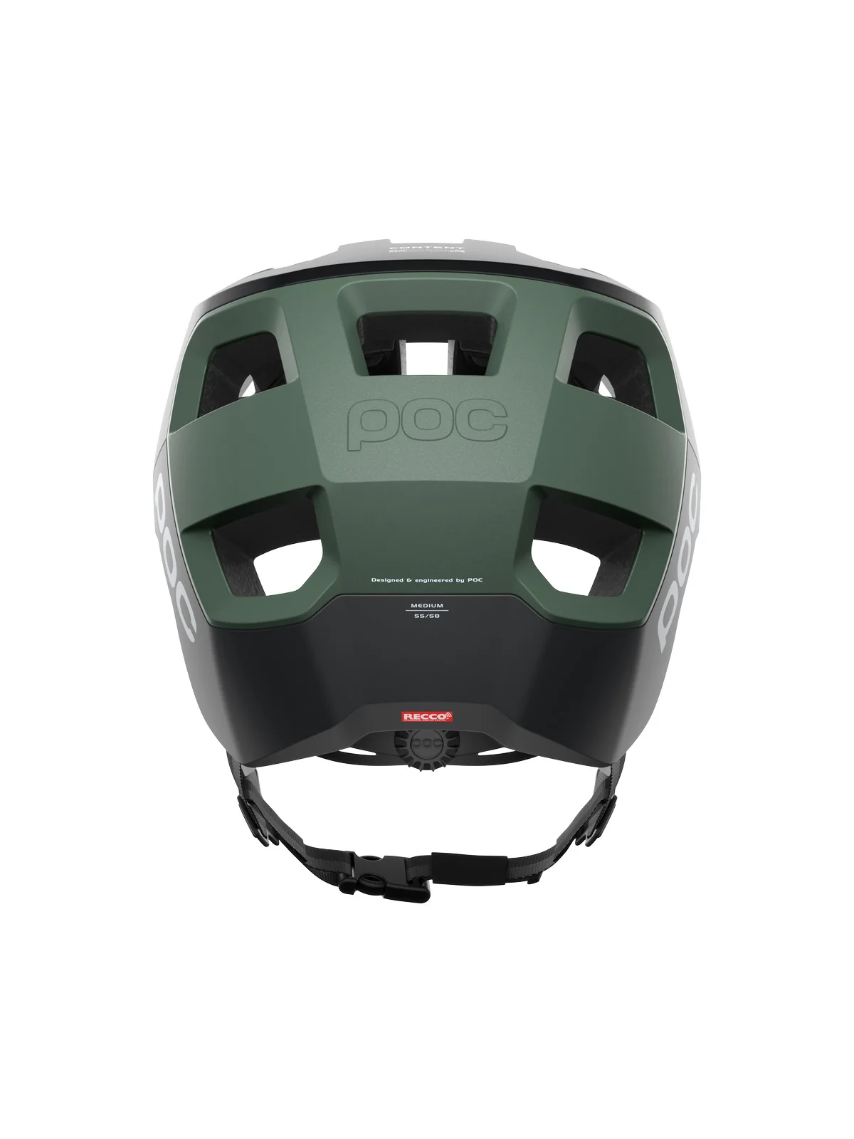 Kask rowerowy POC KORTAL - Ur. Black/Epid. Green Metallic/Matt - Image 5