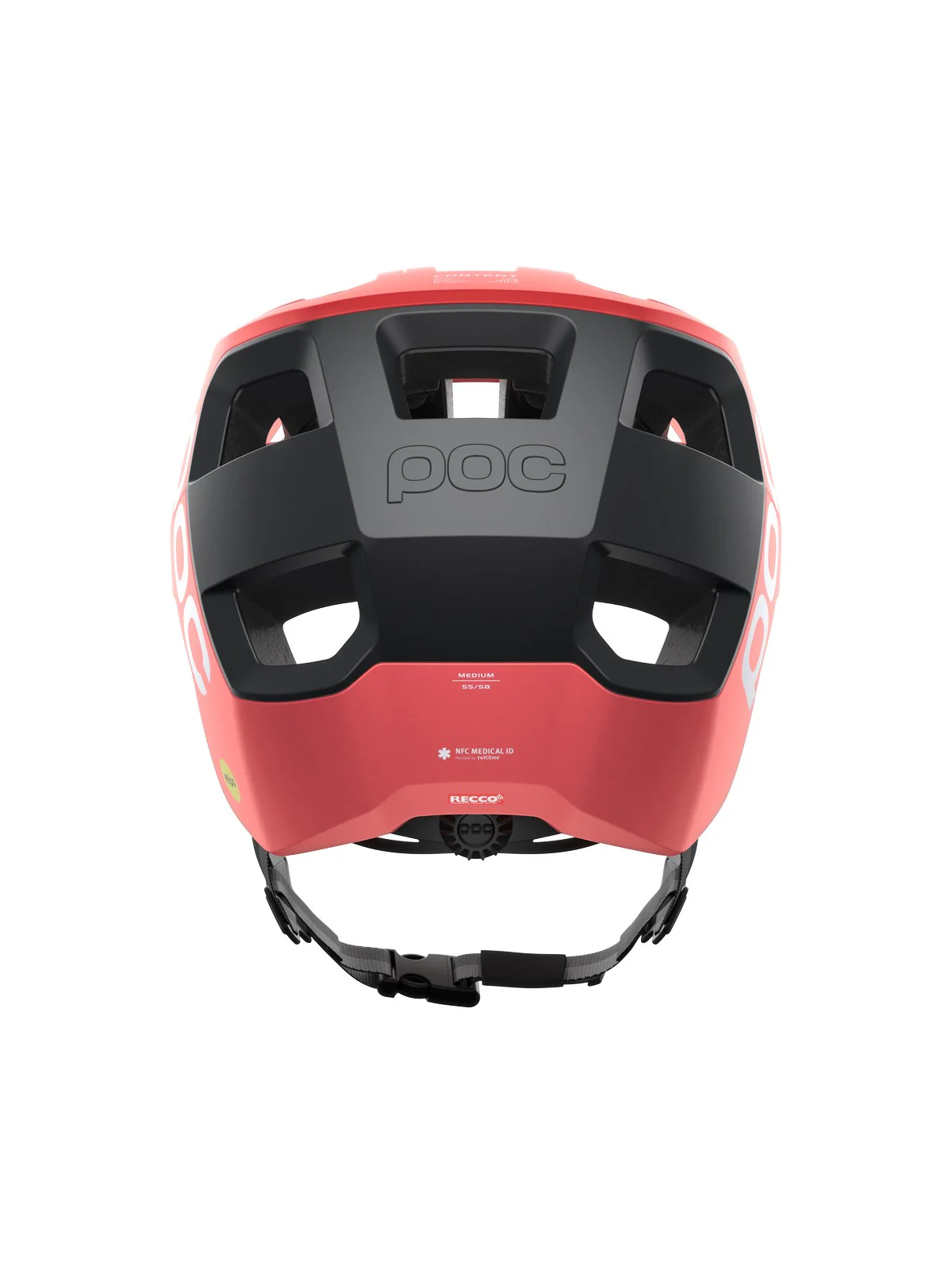 Kask rowerowy POC Kortal Race MIPS - Ammolite Coral/Uran. Black Matt - Image 4