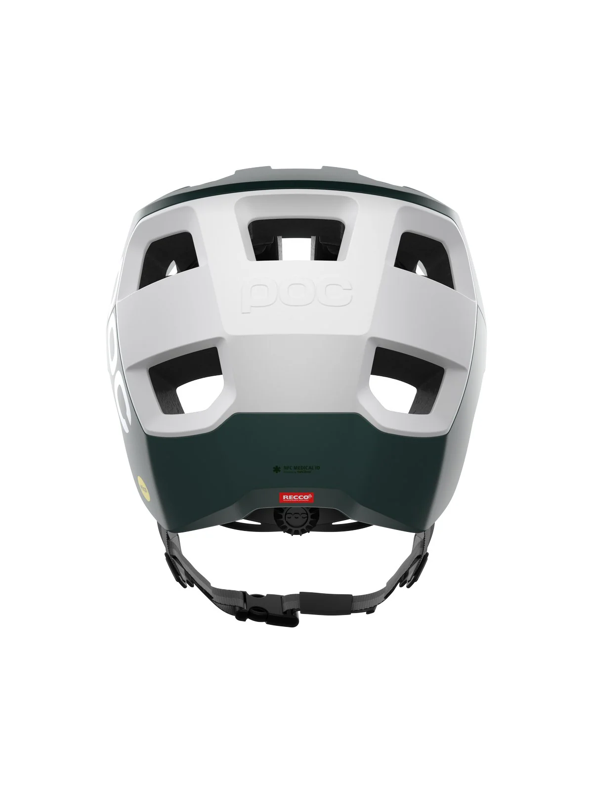 Kask rowerowy POC Kortal Race MIPS - Parg. Green Matt/Hyd. White Matt - Image 4