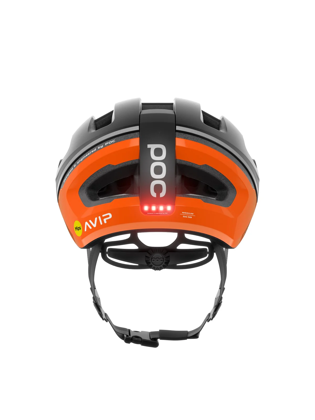 Kask rowerowy POC Omne Beacon MIPS  - Fluo Orange AVIP/Ura. Black Matt - Image 2