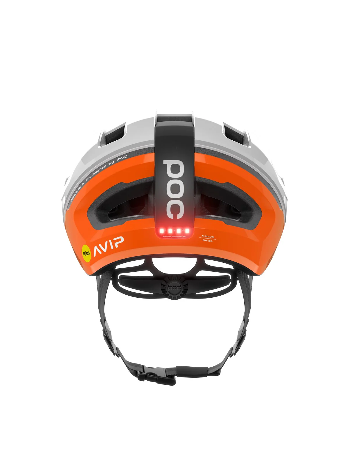 Kask rowerowy POC Omne Beacon MIPS  - Fluo Orange AVIP/Hydr. White - Image 2