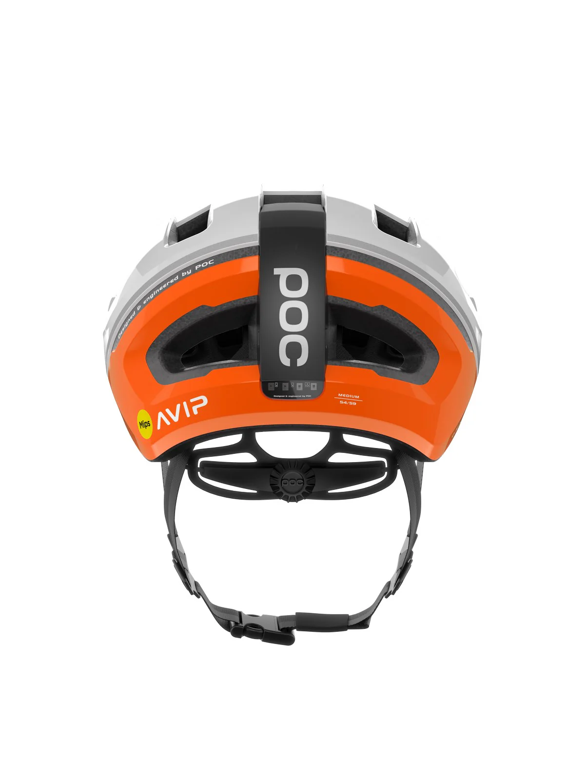 Kask rowerowy POC Omne Beacon MIPS  - Fluo Orange AVIP/Hydr. White - Image 3