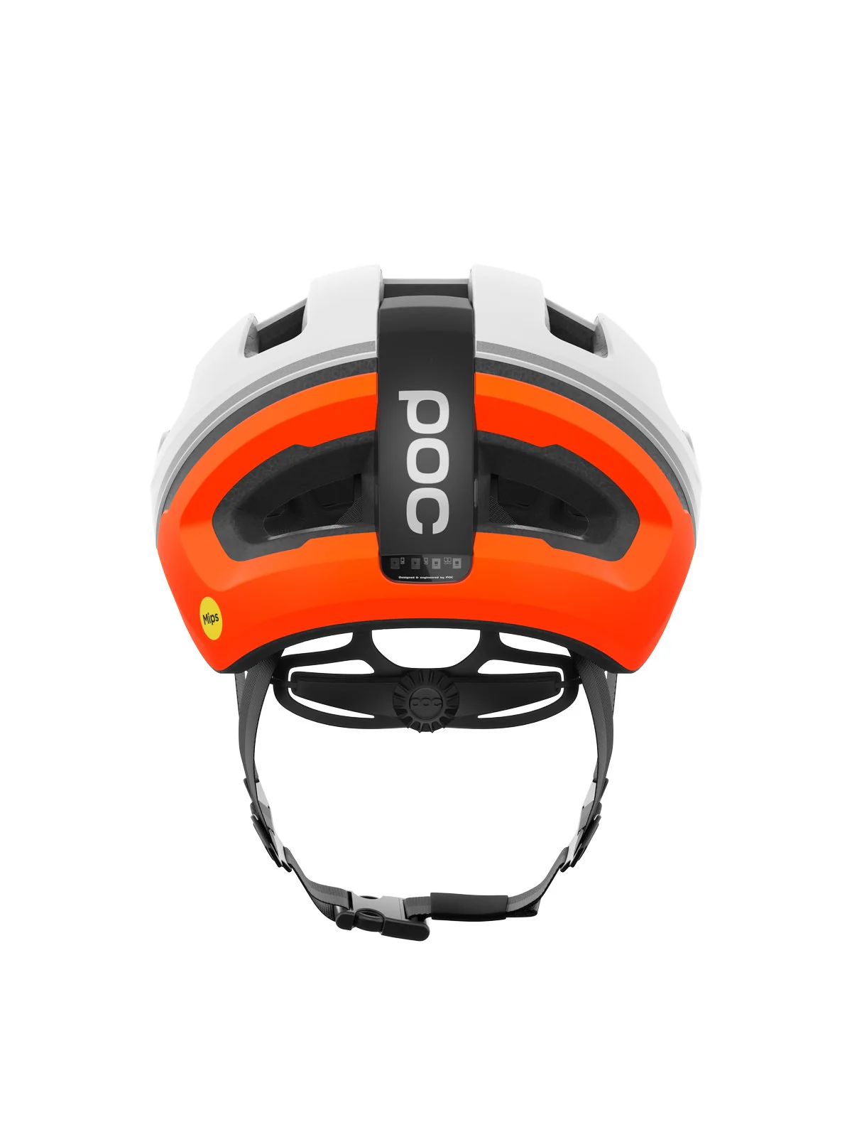 Kask rowerowy POC Omne Beacon MIPS - Hyd. White/Fluo. Orange Matt - Image 3
