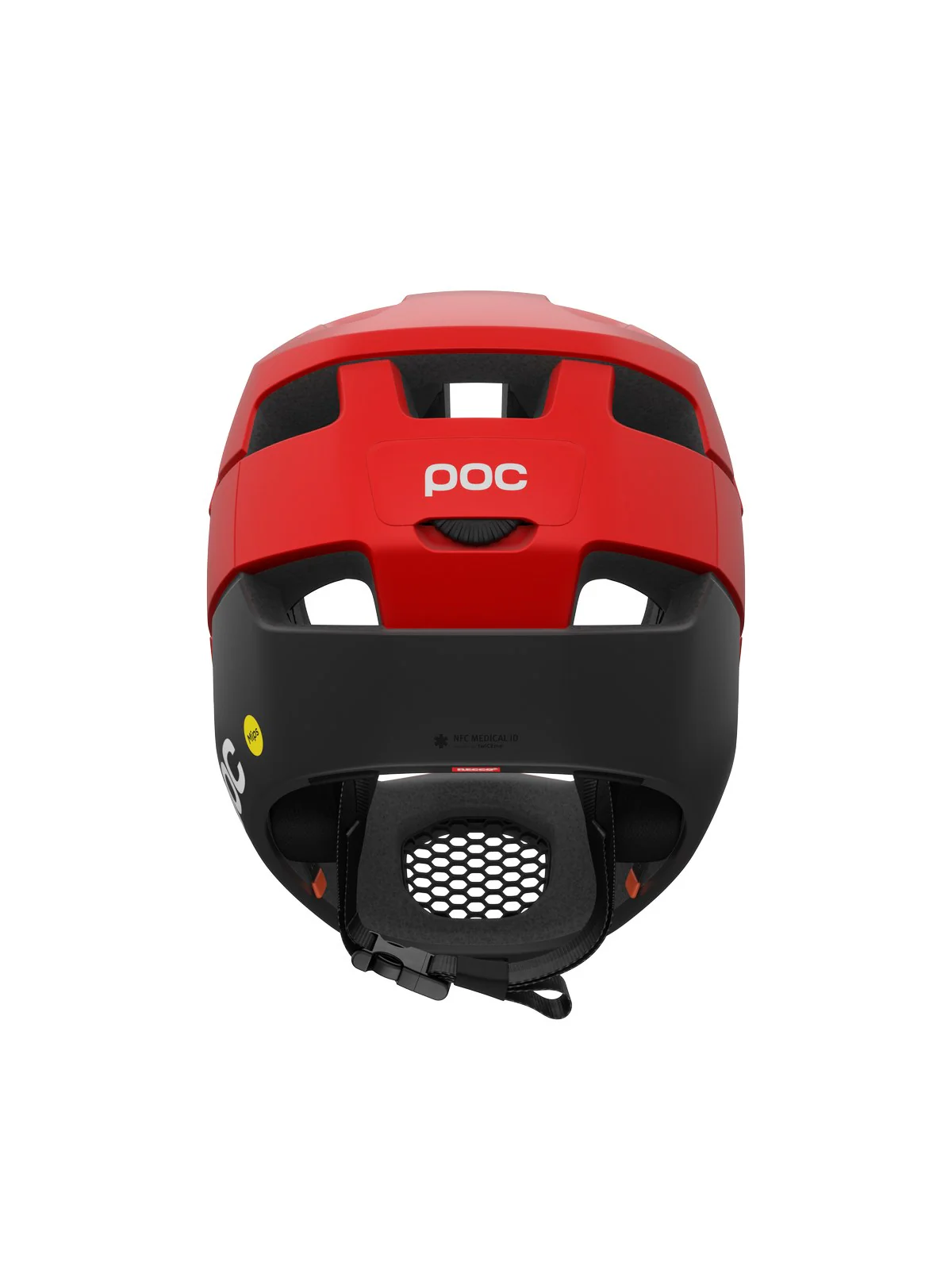 Kask rowerowy POC Otocon Race MIPS - Pris. Red Matt/Ur. Black Matt - Image 4