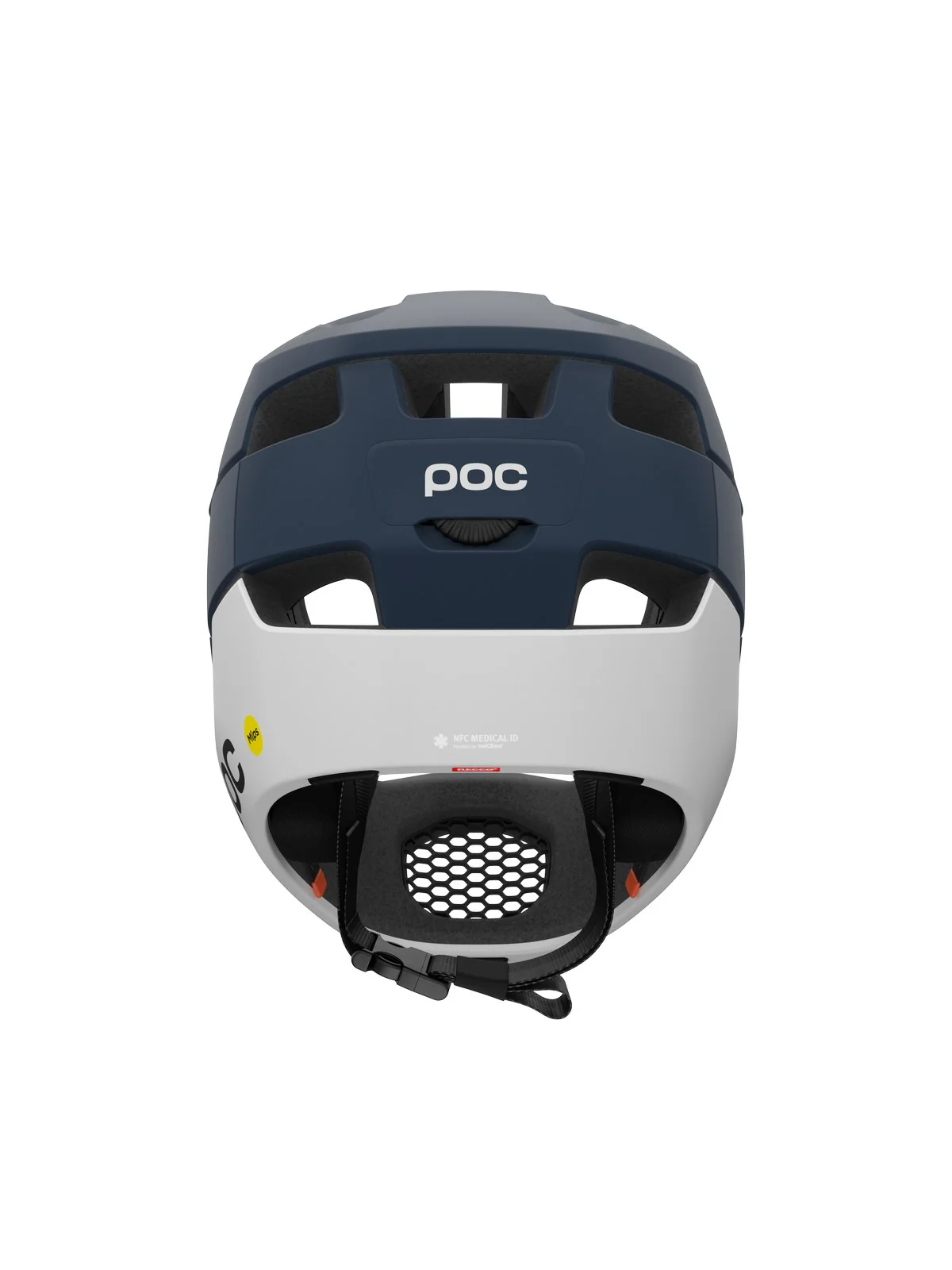 Kask rowerowy POC Otocon Race MIPS - Apat. Navy Matt/Hyd. White Matt - Image 3