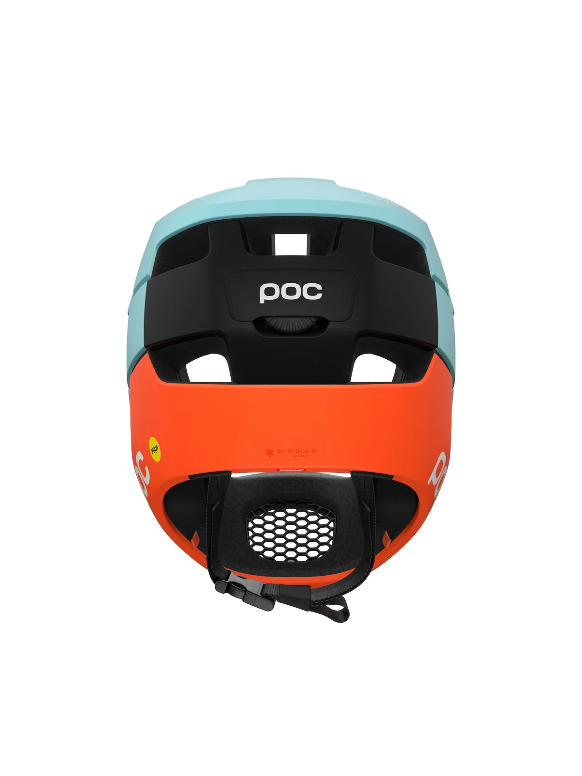 Kask rowerowy POC Otocon Race MIPS - Indi. Blue Matt/Carnelian Orange Matt - Image 4