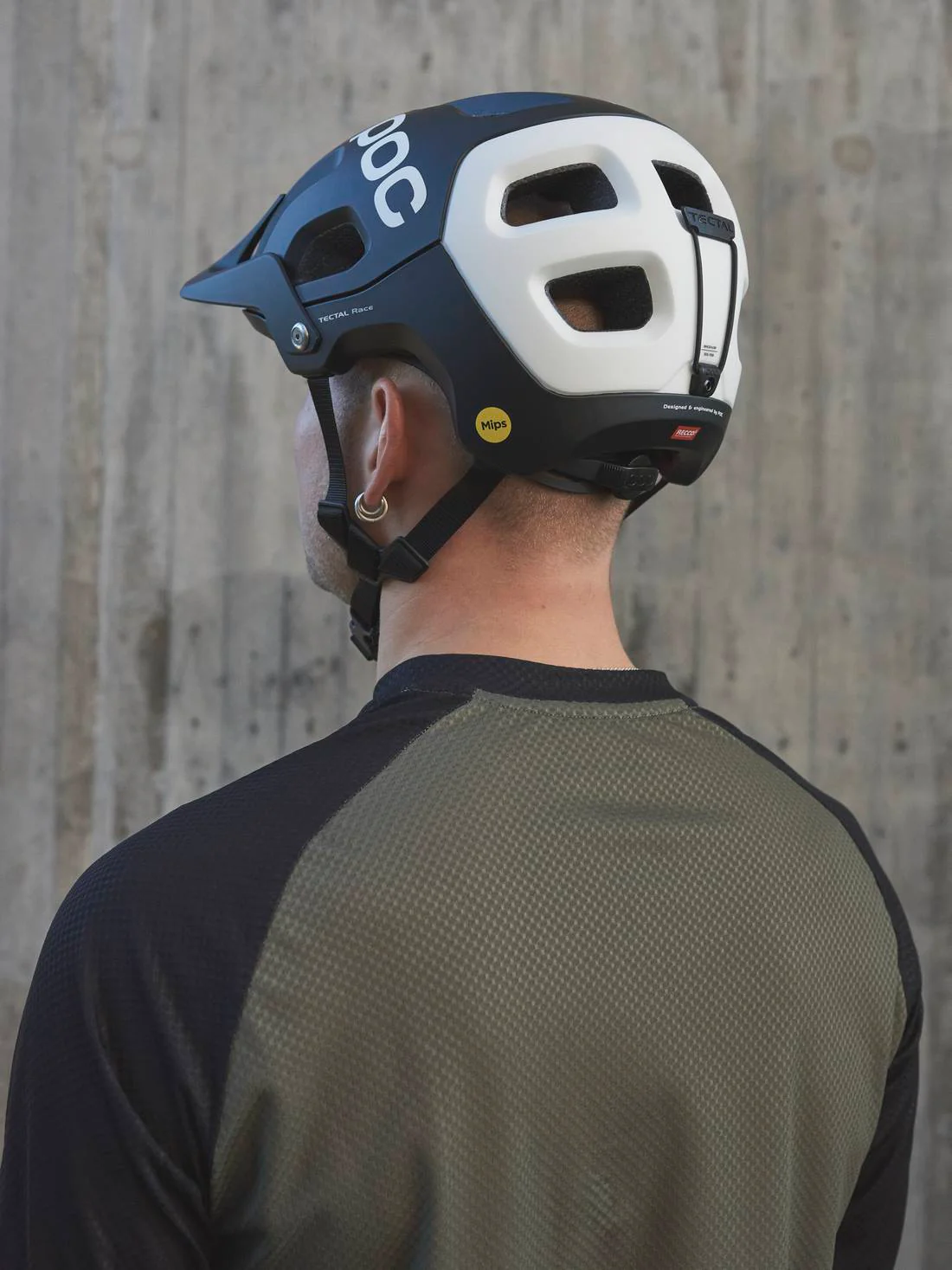 Kask rowerowy POC TECTAL RACE MIPS - Ur. Black/Hydr. White Matt - Image 2