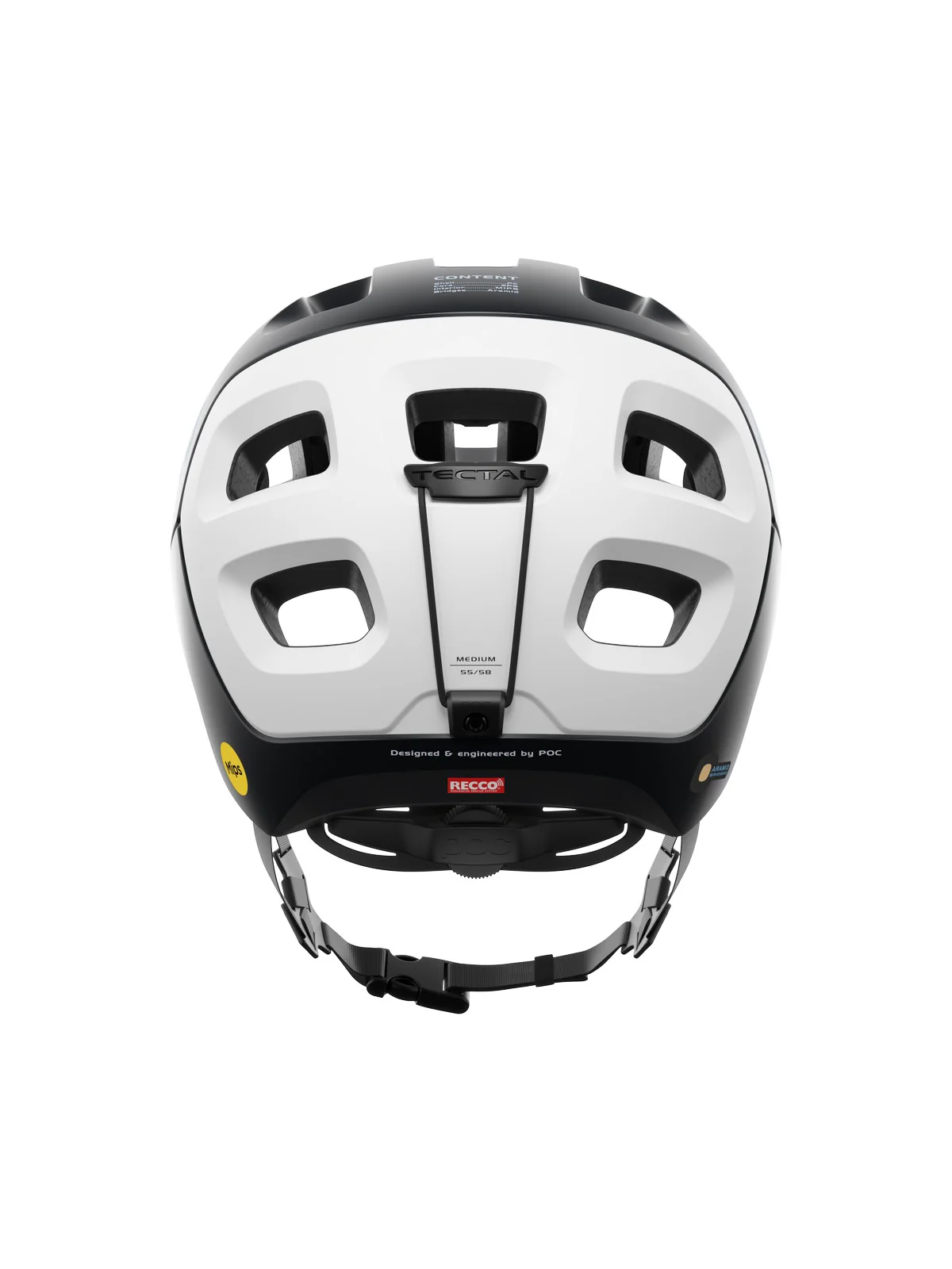 Kask rowerowy POC TECTAL RACE MIPS - Ur. Black/Hydr. White Matt - Image 6
