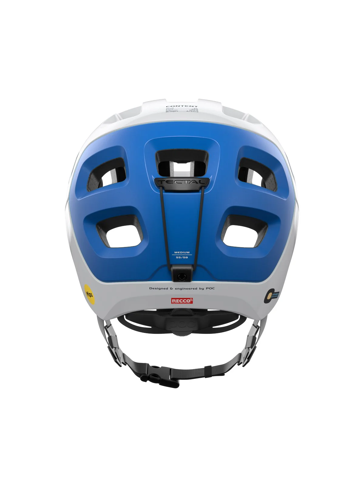 Kask rowerowy POC TECTAL RACE MIPS - Hydr. White/Opal Blue Metallic/Matt - Image 5