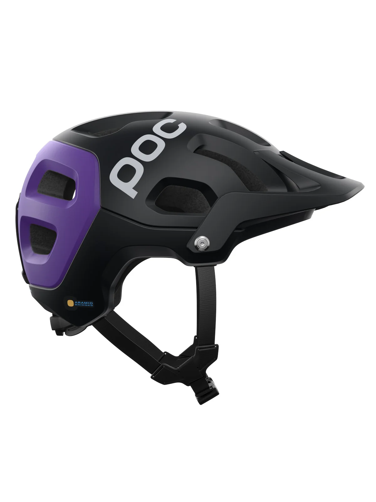 Kask rowerowy POC TECTAL RACE MIPS - Ur. Black/Sap. Purple Metallic/Matt - Image 4