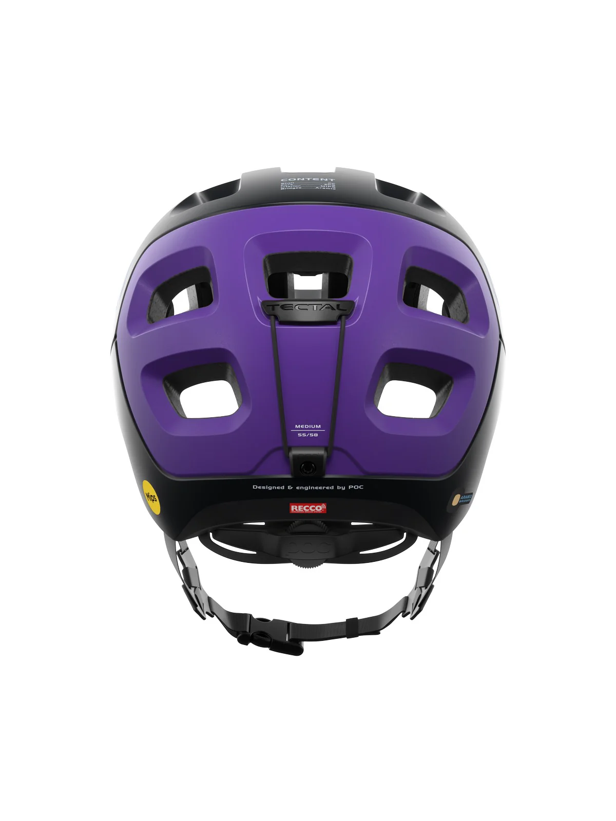 Kask rowerowy POC TECTAL RACE MIPS - Ur. Black/Sap. Purple Metallic/Matt - Image 5