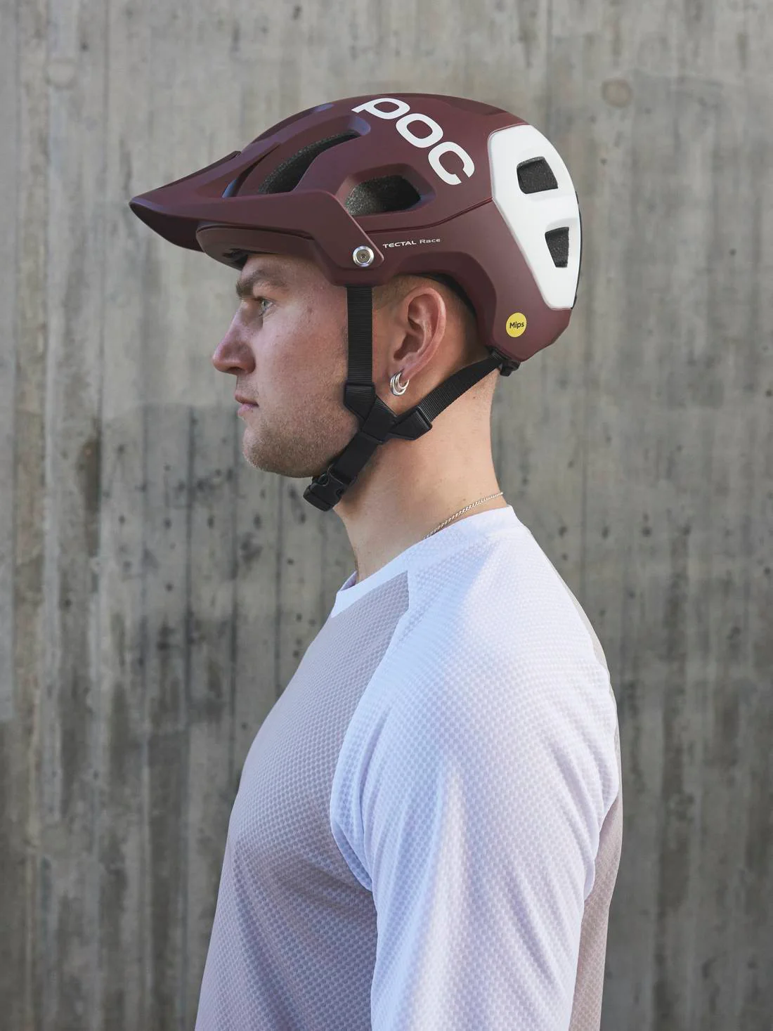 Kask rowerowy POC TECTAL RACE MIPS - Garnet Red/Hydr. White Matt - Image 2