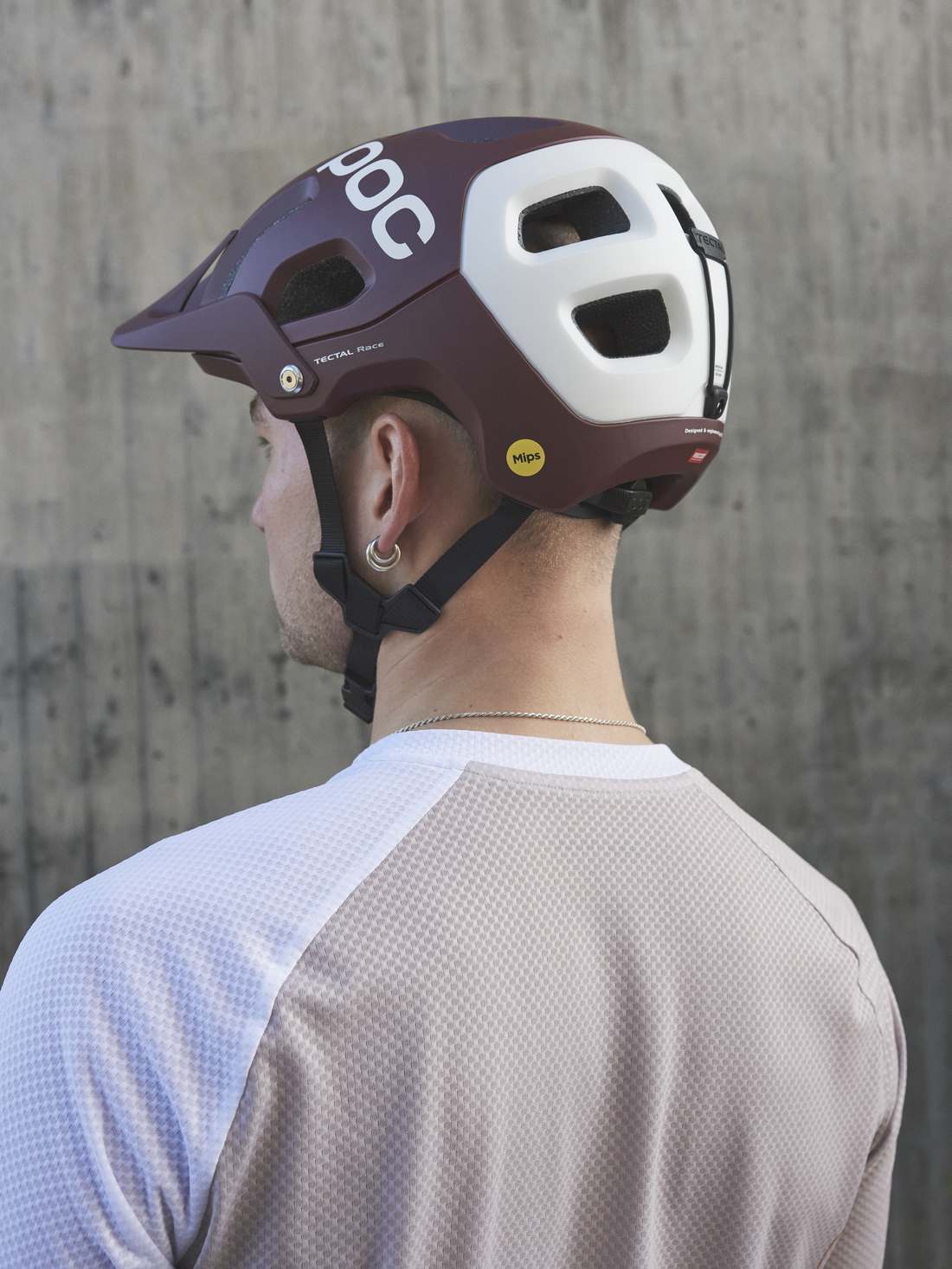 Kask rowerowy POC TECTAL RACE MIPS - Garnet Red/Hydr. White Matt - Image 3