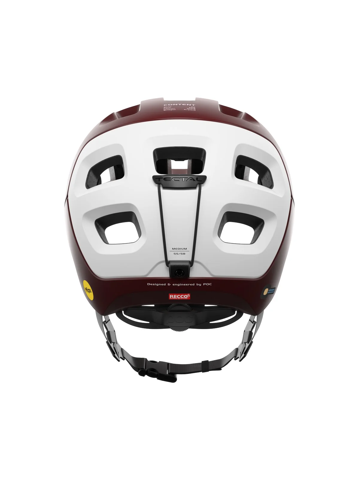 Kask rowerowy POC TECTAL RACE MIPS - Garnet Red/Hydr. White Matt - Image 6