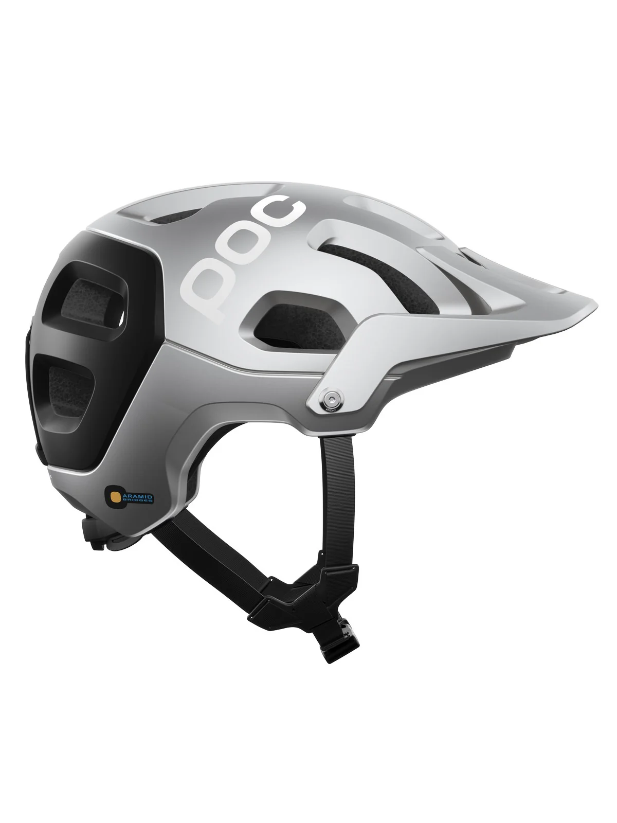 Kask rowerowy POC Tectal Race MIPS - Arg. Silver/Ur. Black Matt - Image 2