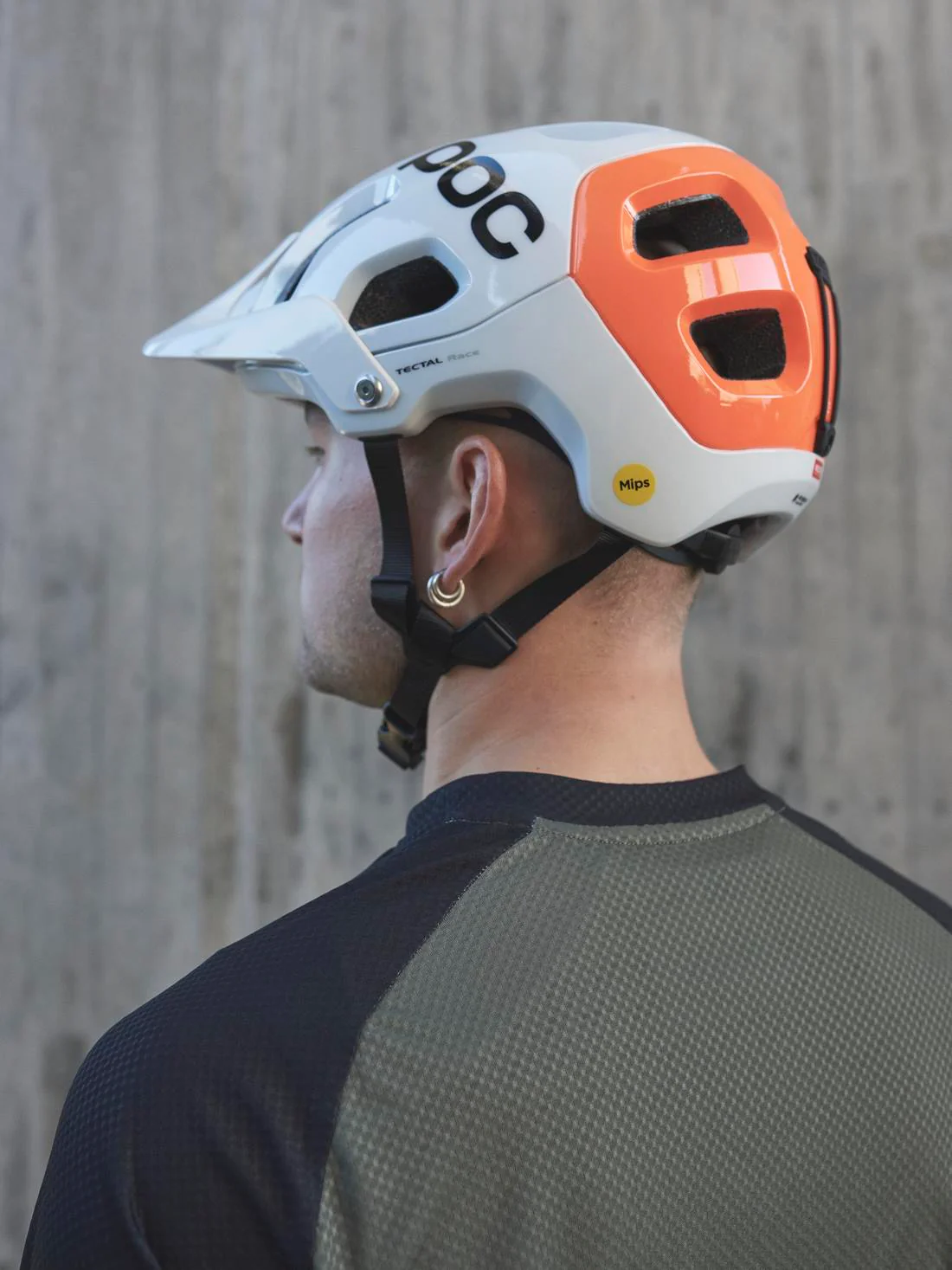 Kask rowerowy POC TECTAL RACE MIPS NFC - Hydr. White/Fluo. Orange Avip - Image 2