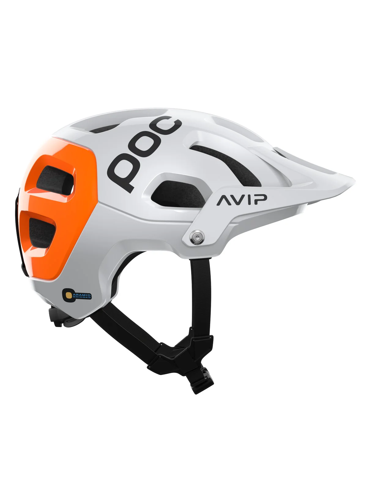 Kask rowerowy POC TECTAL RACE MIPS NFC - Hydr. White/Fluo. Orange Avip - Image 4