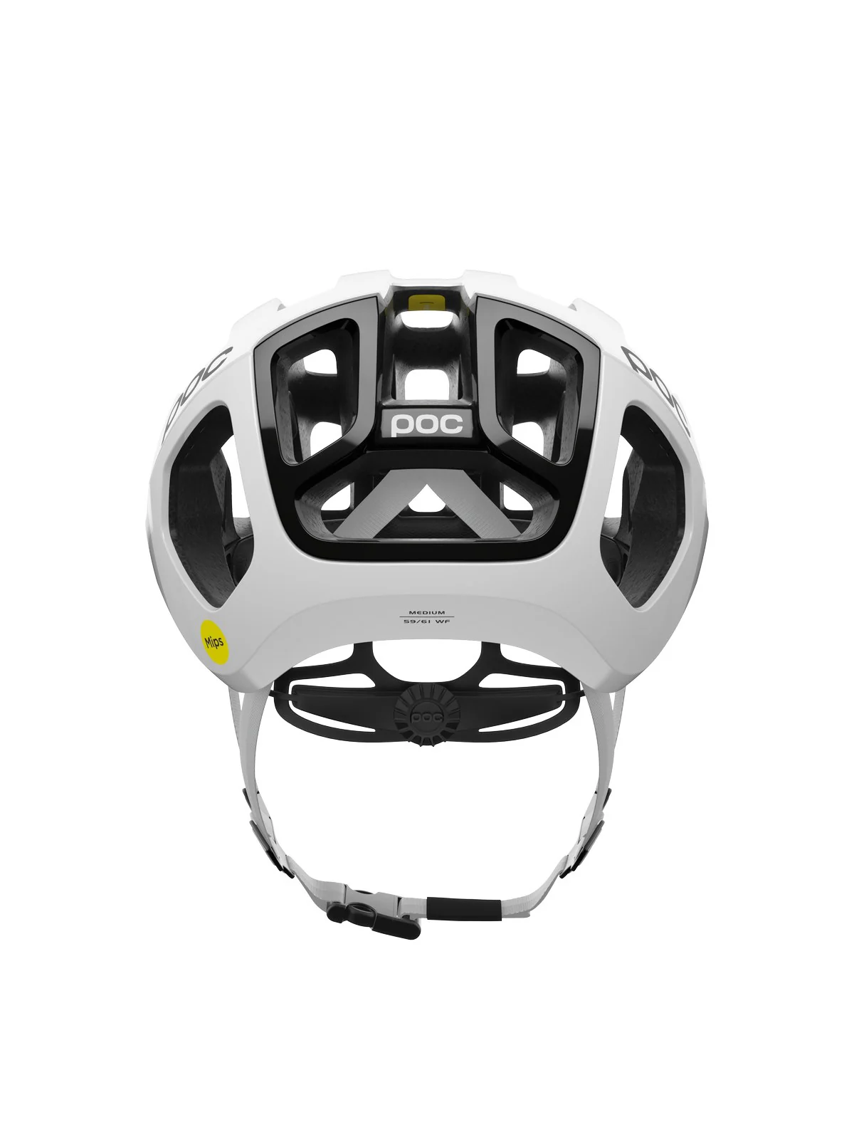 Kask rowerowy POC Ventral Air Wide Fit MIPS - Hyd. White/Ur. Black Matt w. Logo - Image 2