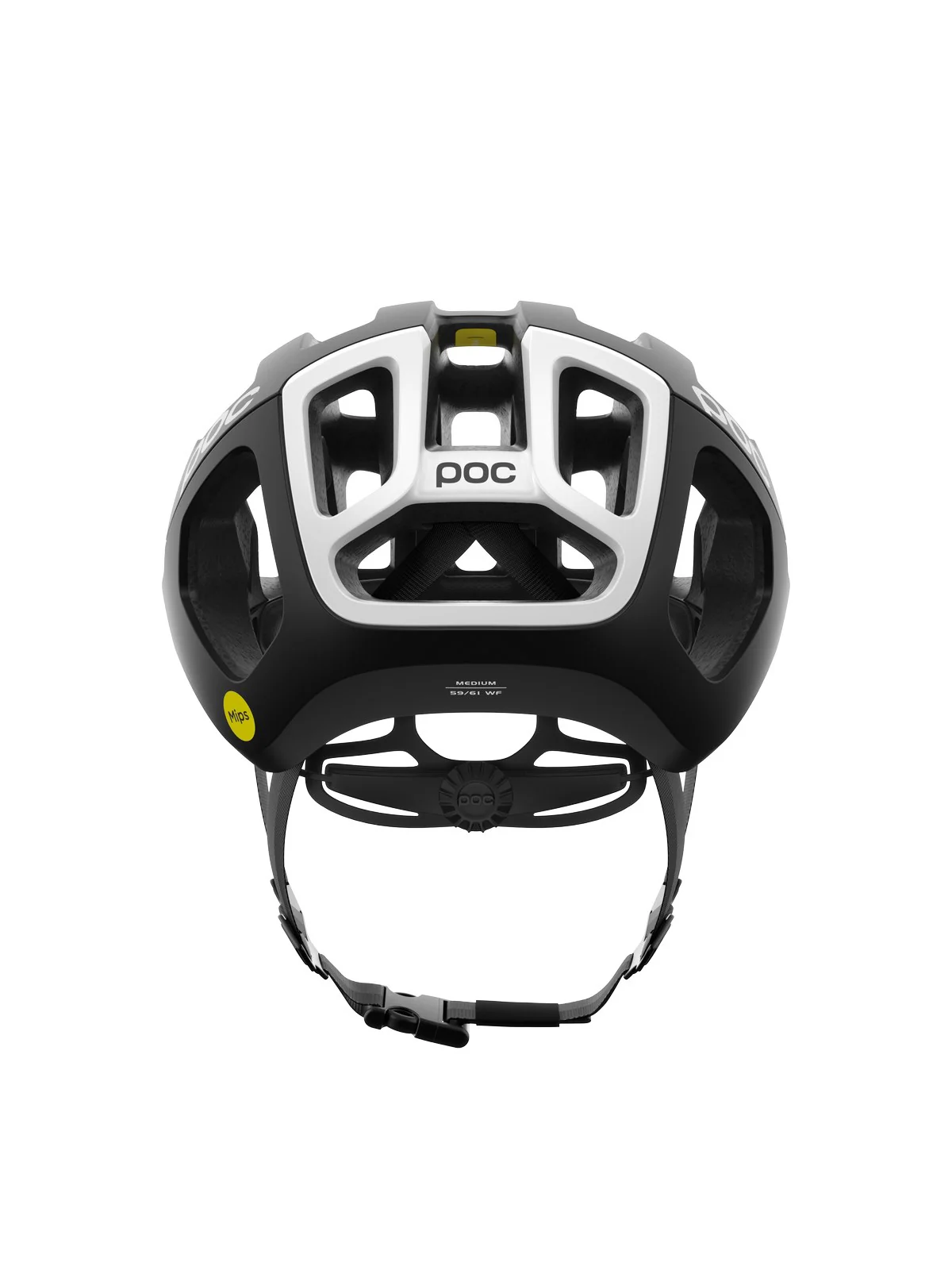 Kask rowerowy POC Ventral Air Wide Fit MIPS - Ur. Black Matt/Hyd. White w. Logo - Image 2