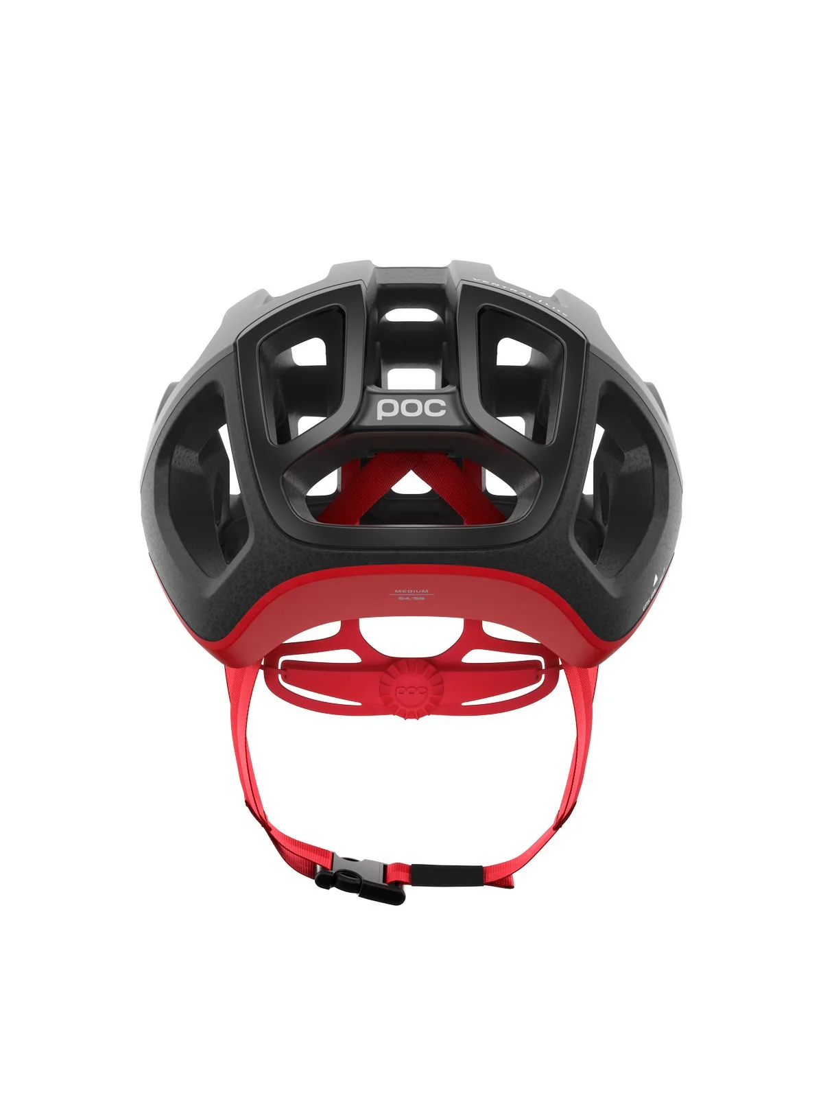 Kask rowerowy POC Ventral Lite  - Ura. Black/Pris. Red Matt - Image 4