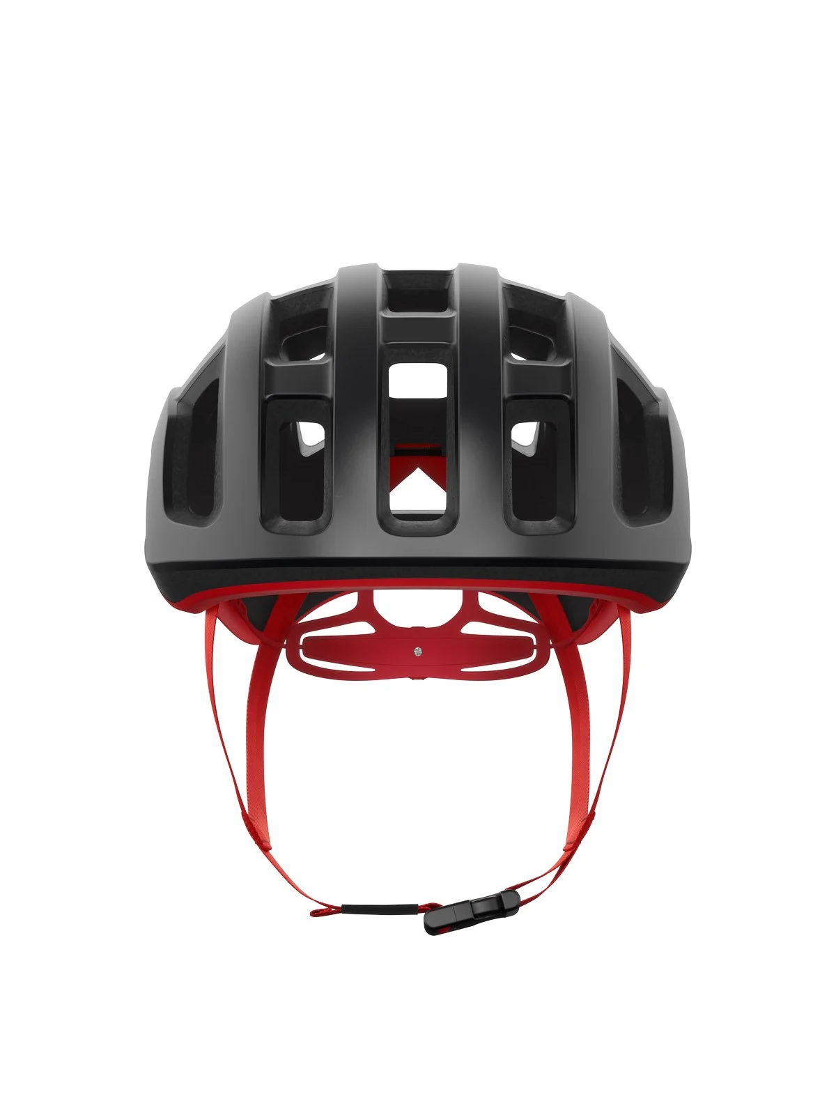 Kask rowerowy POC Ventral Lite Wide Fit - Ur. Black/Pris. Red Matt - Image 2