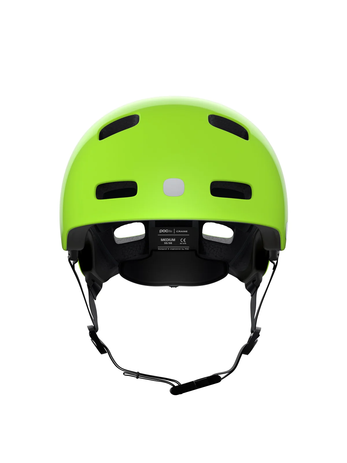 Kask rowerowy POCITO CRANE MIPS - Fluo. Yellow/Green - Image 3