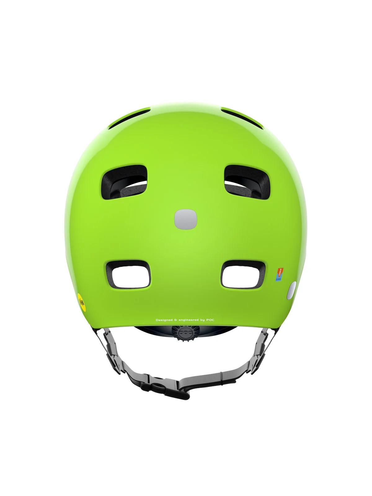 Kask rowerowy POCito Crane MIPS - Fluo. Yellow/Green - Image 4