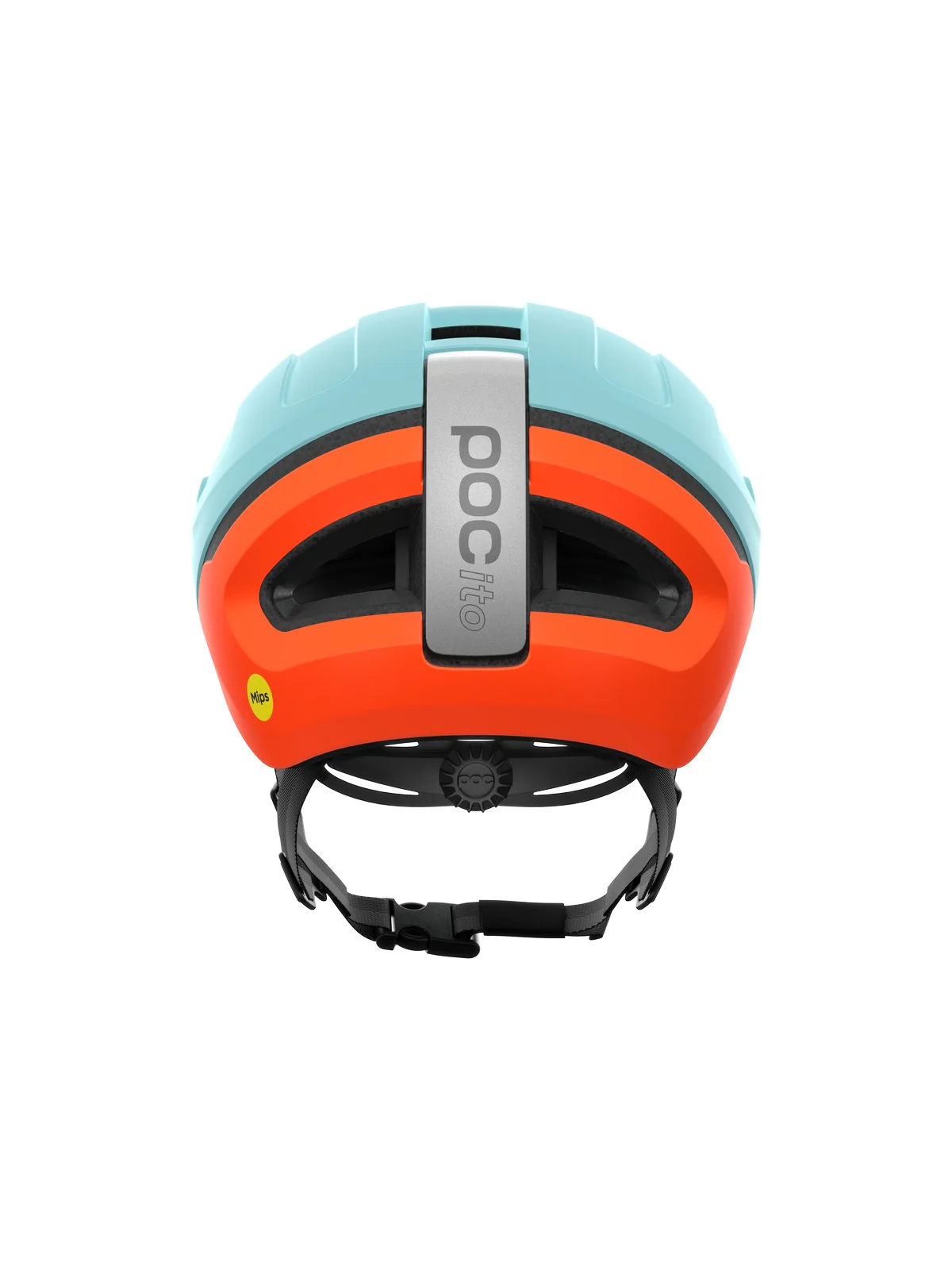 Kask rowerowy POCito Omne MIPS - Indi. Blue Matt/Carnelian Orange Matt - Image 4