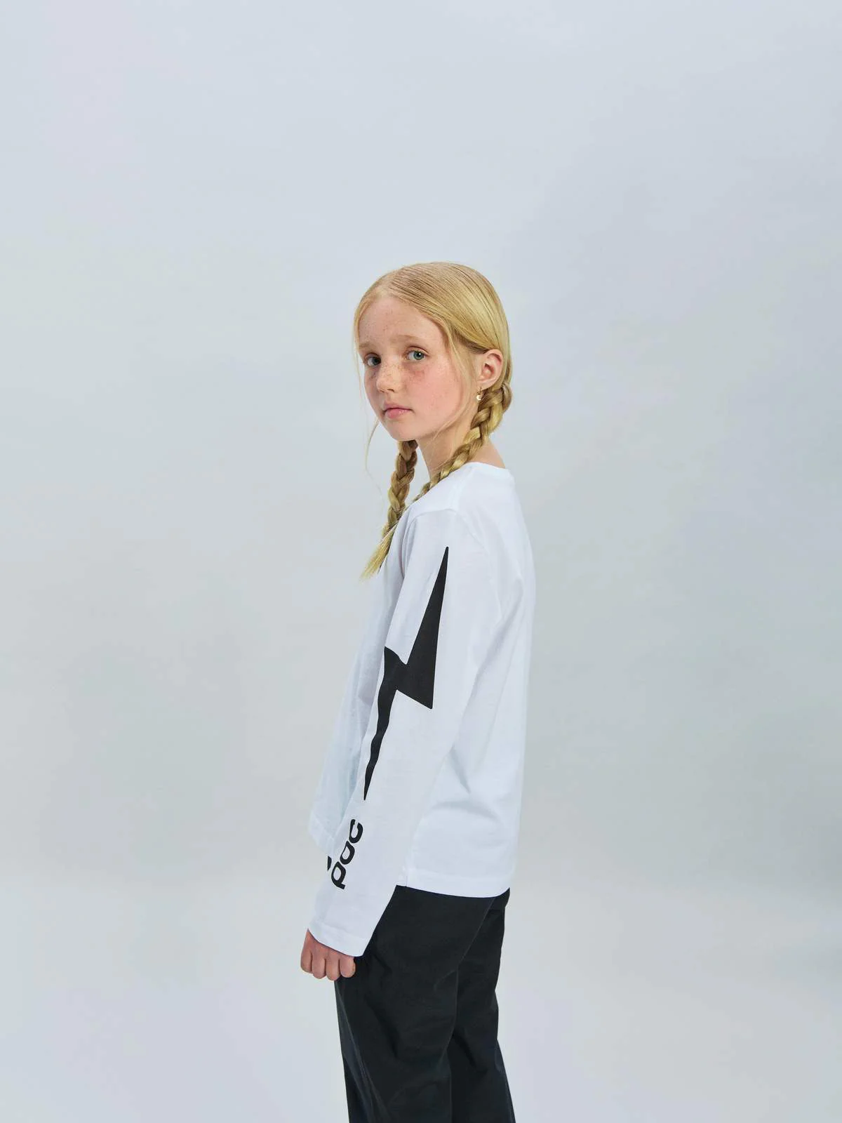 Koszulka longsleeve POC L/S Tee Jr - Blixten White - Image 4