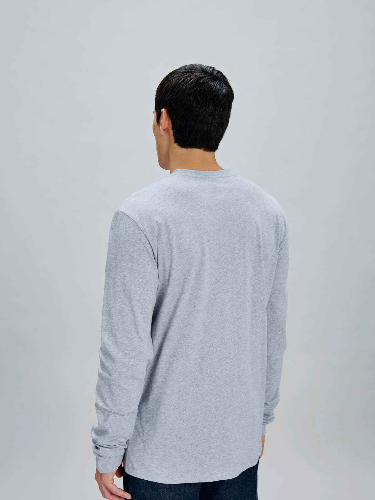 Koszulka longsleeve POC L/S Tee - Grey Melange - Image 3