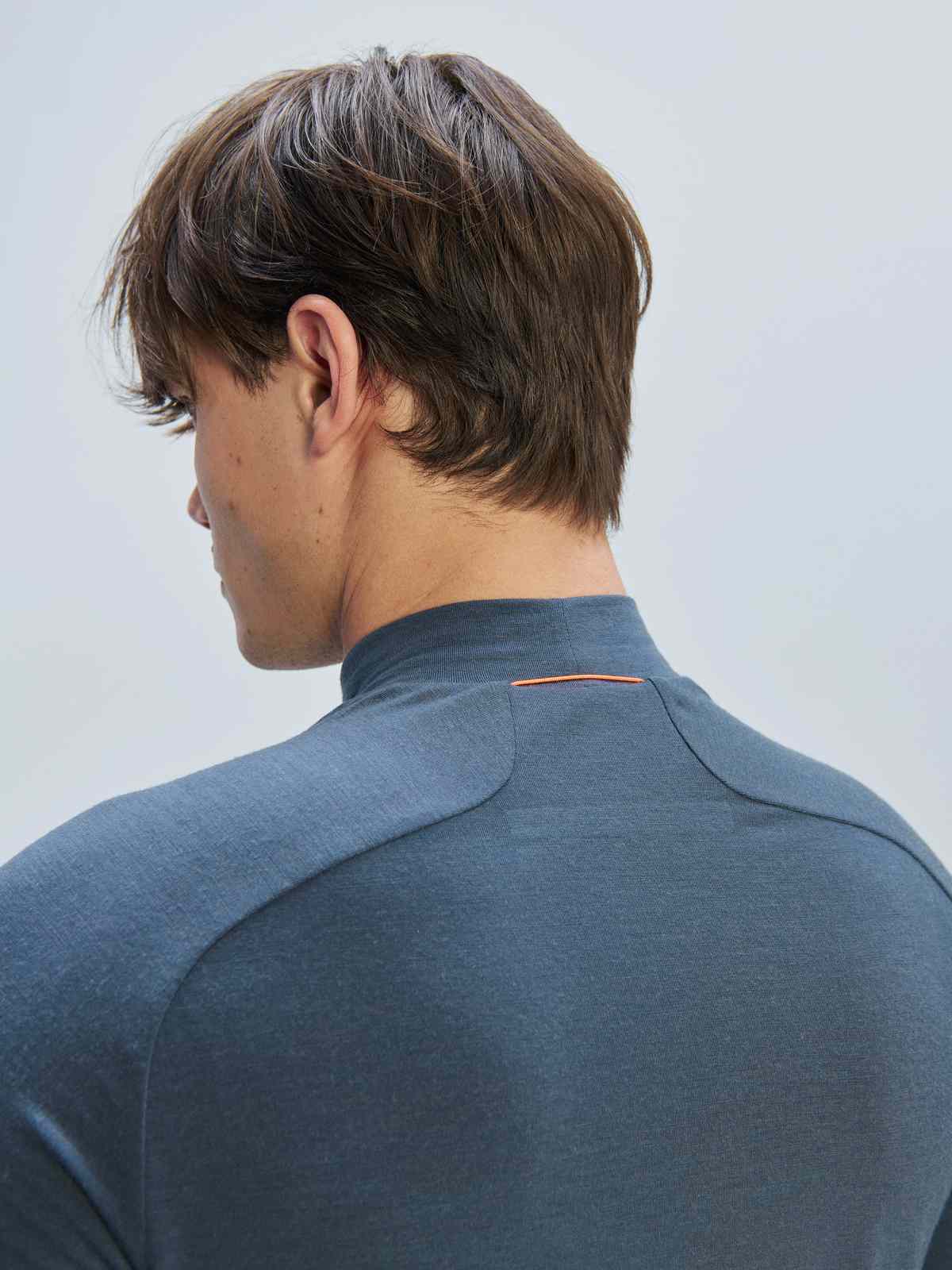 Koszulka termoaktywna POC M's Layer Merino Mock Neck Jersey - Sylvanite Grey - Image 4