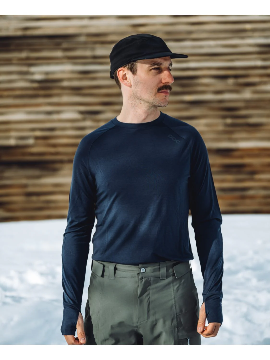 Koszulka POC M'S LIGHT MERINO Jersey LS - Turmaline Navy - Image 2