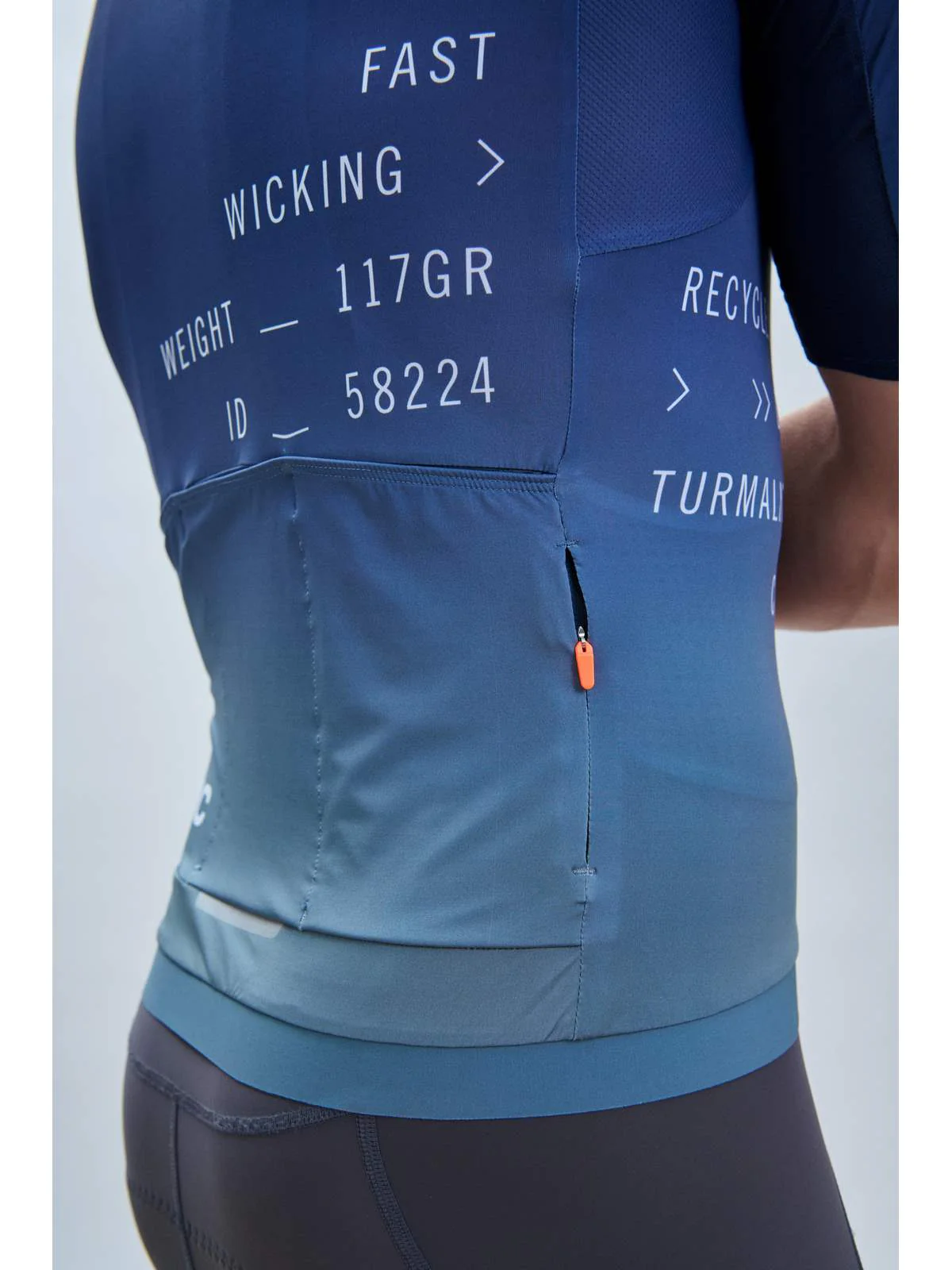 Koszulka rowerowa POC M's Pristine Print Jersey - Gradient Turmaline Navy - Image 4