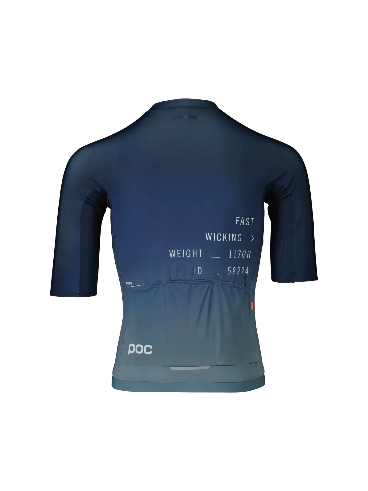 Koszulka rowerowa POC M's Pristine Print Jersey - Gradient Turmaline Navy - Image 5