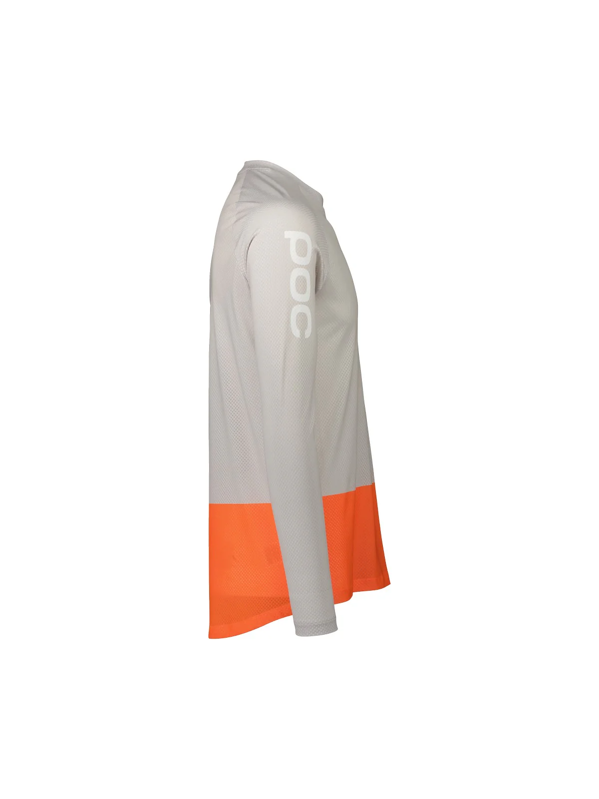 Koszulka rowerowa POC MTB Pure LS Jersey - Granite Grey/Zink Orange - Image 5