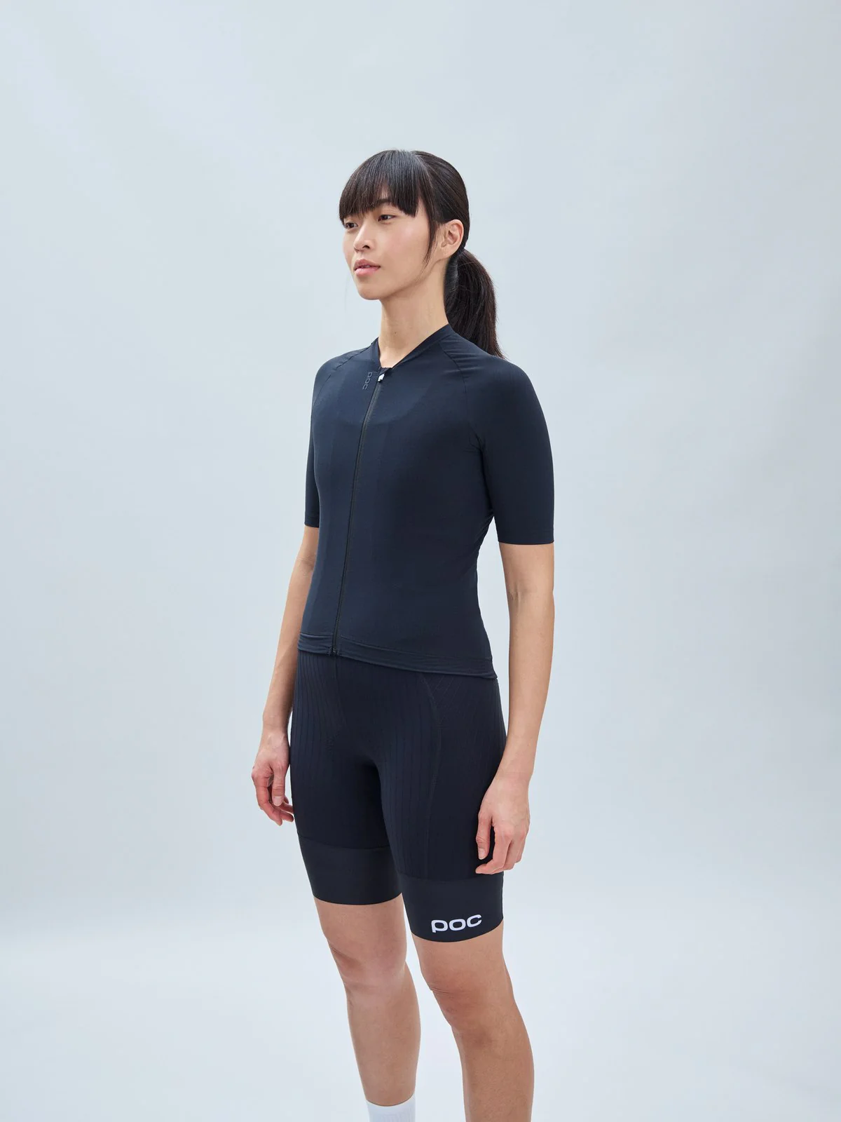 Koszulka rowerowa damska POC W's Raceday Jersey - Ur. Black - Image 2