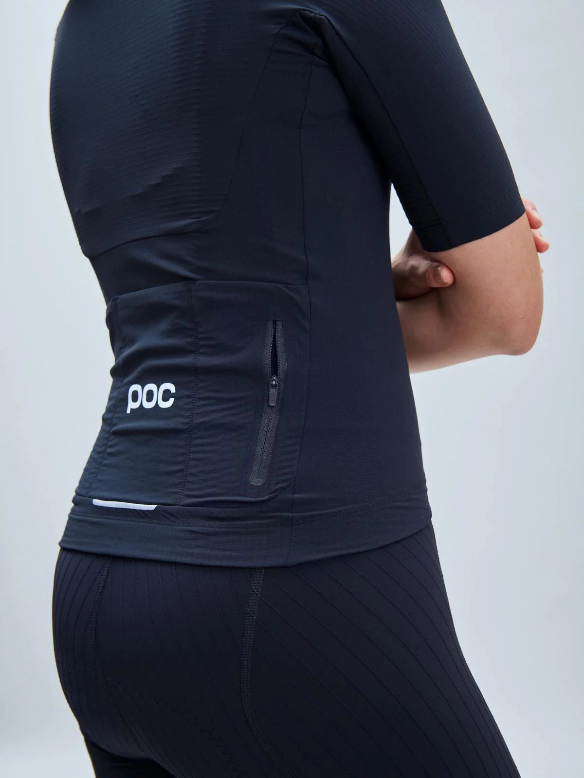 Koszulka rowerowa damska POC W's Raceday Jersey - Ur. Black - Image 4