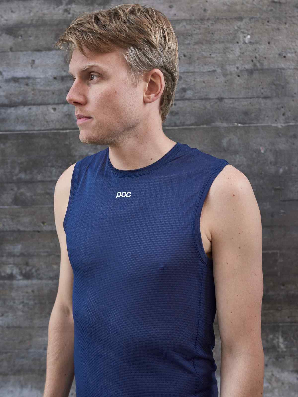 Koszulka rowerowa POC M's AIR Indoor Vest - Turmaline Navy - Image 2