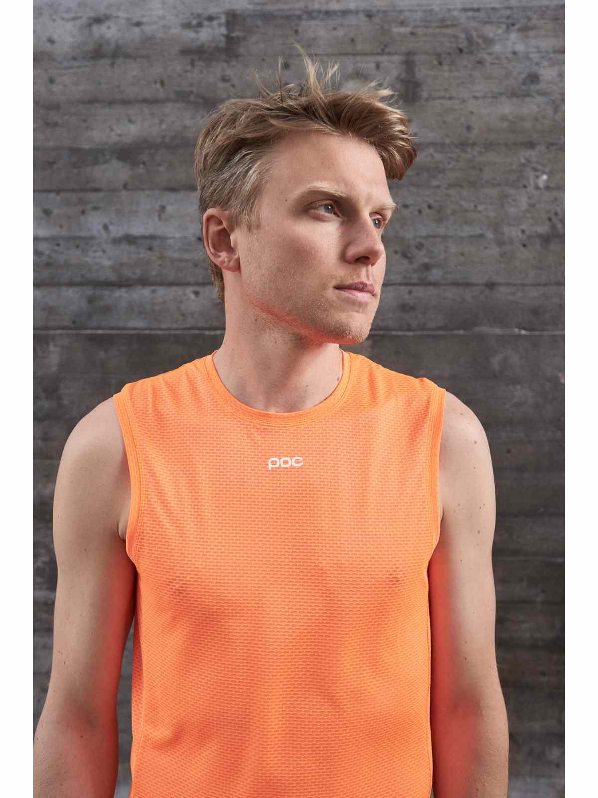Koszulka rowerowa POC M's AIR Indoor Vest - Zink Orange - Image 3