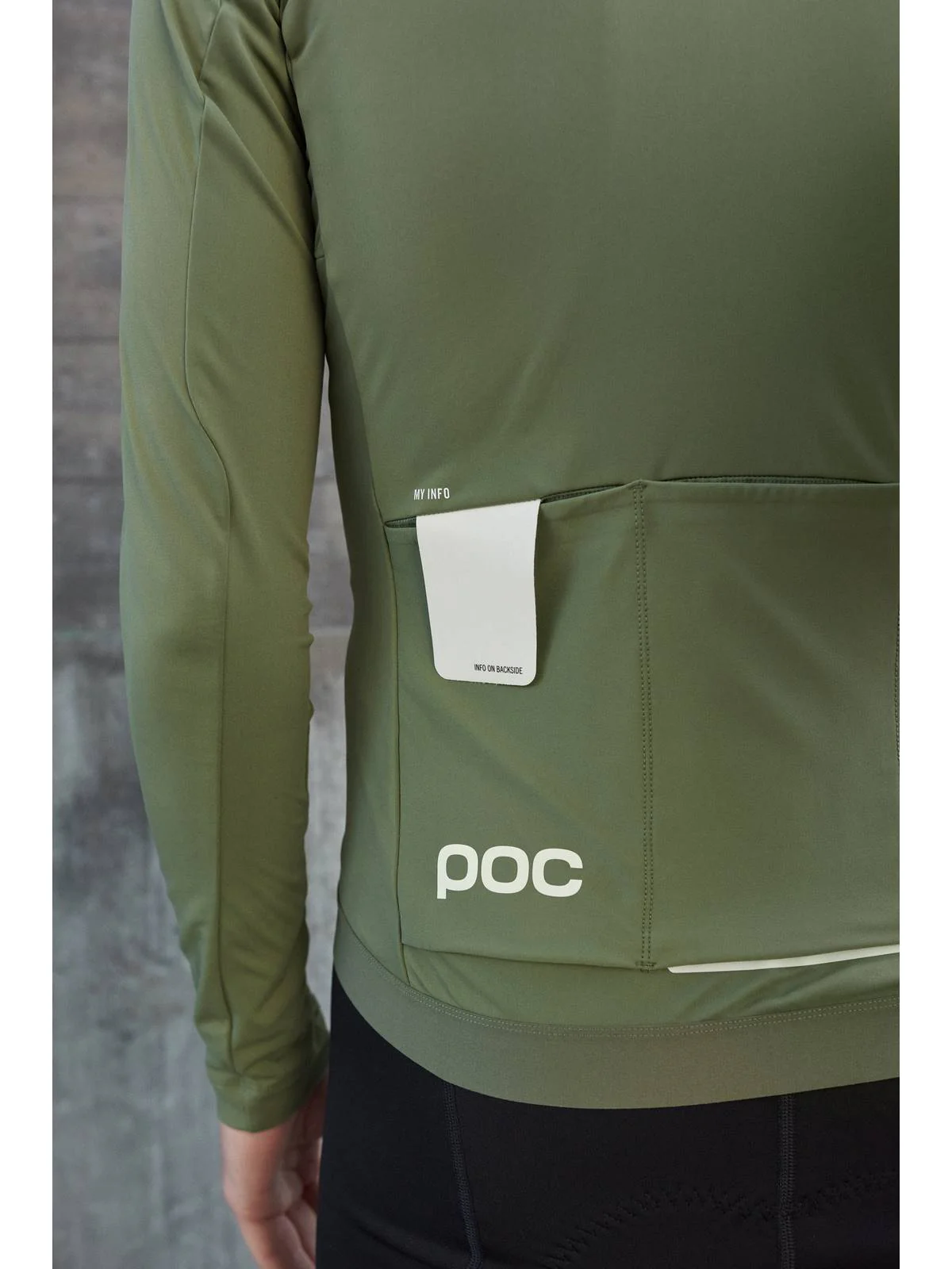 Koszulka rowerowa POC M's AMBIENT Thermal Jersey - Epid. Green - Image 3