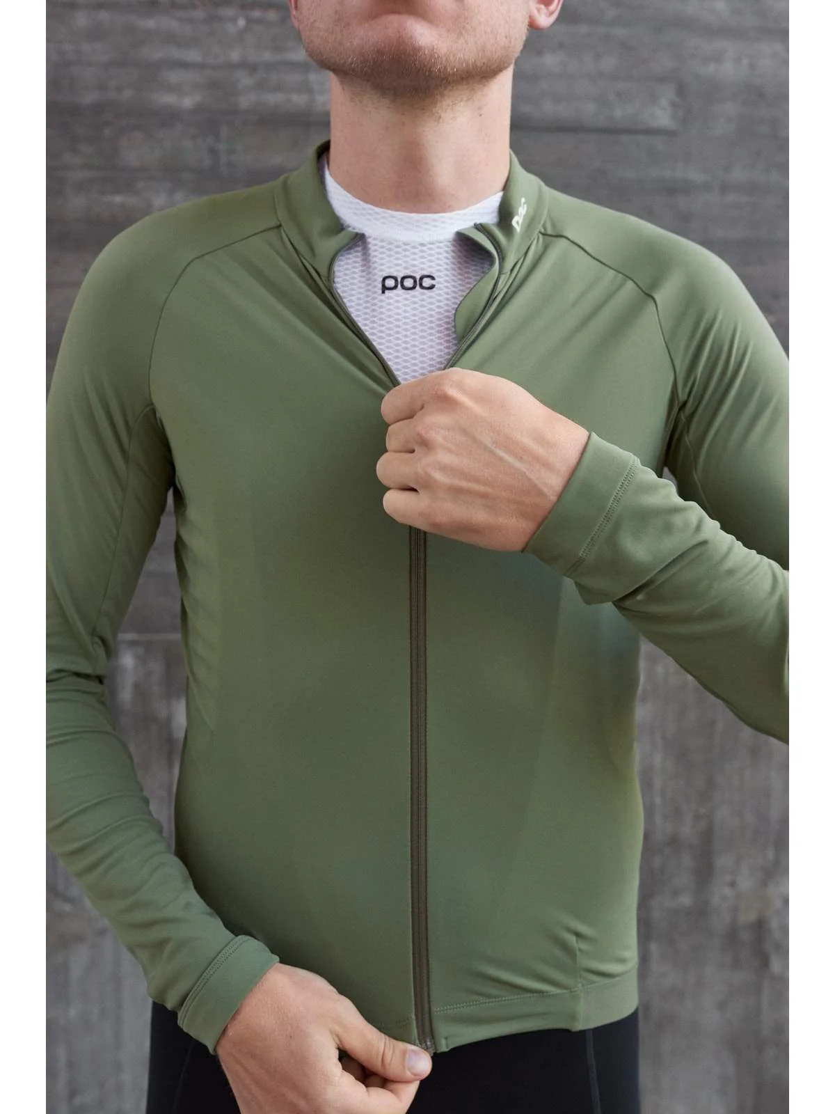 Koszulka rowerowa POC M's AMBIENT Thermal Jersey - Epid. Green - Image 5