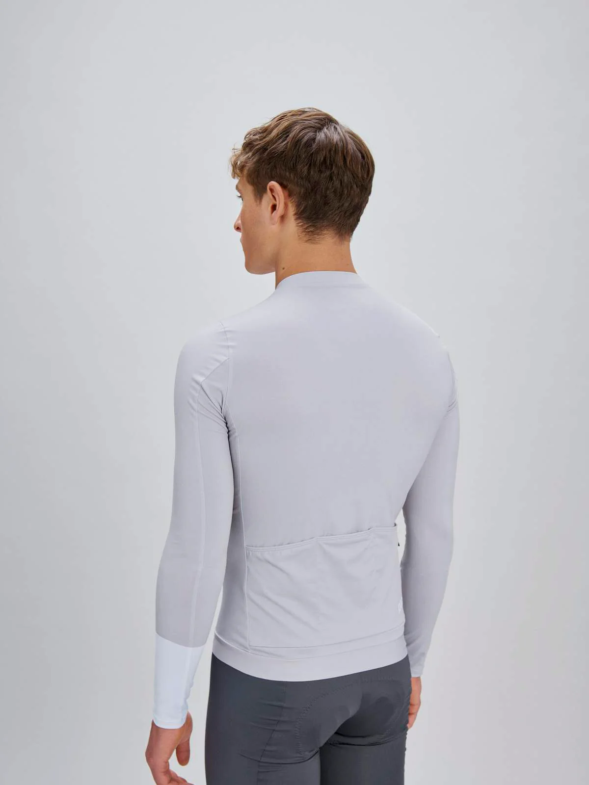 Koszulka rowerowa POC M's Cadence L/S Jersey - Granite Grey - Image 3
