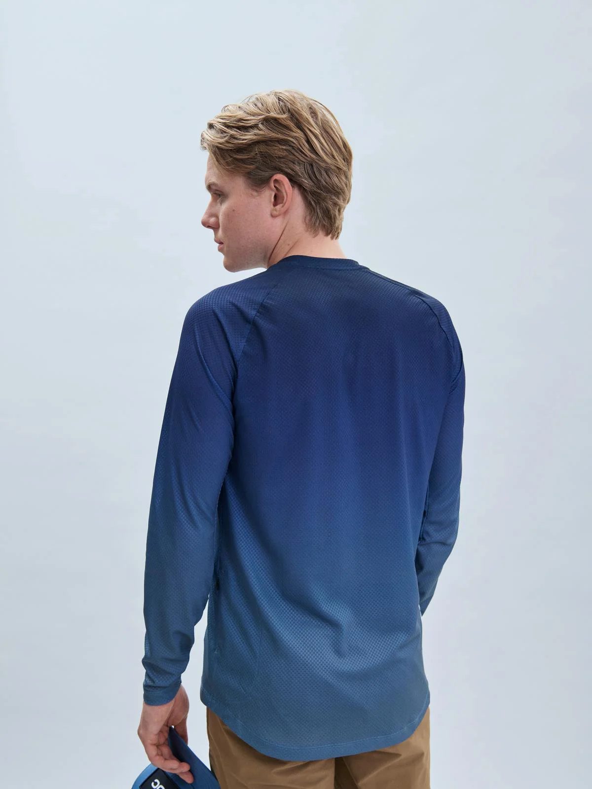Koszulka rowerowa POC M's Essential MTB Lite LS Jersey - Gradient Turmaline Navy - Image 3