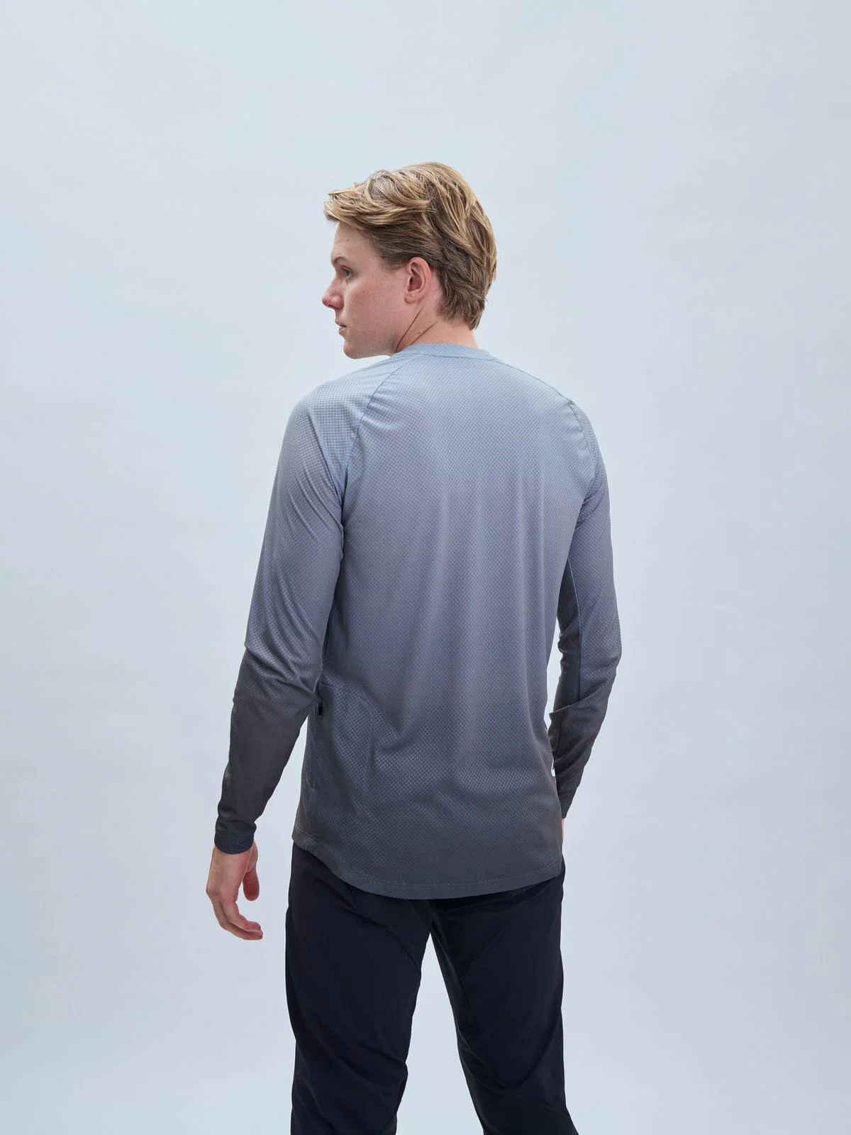 Koszulka rowerowa POC M's Essential MTB Lite LS Jersey - Gradient Sylvanite Grey - Image 3